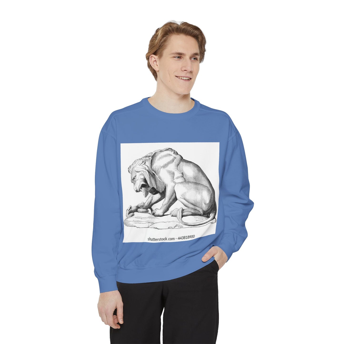 Artistic Lion Graphic Unisex Sweatshirt - Cozy & Stylish