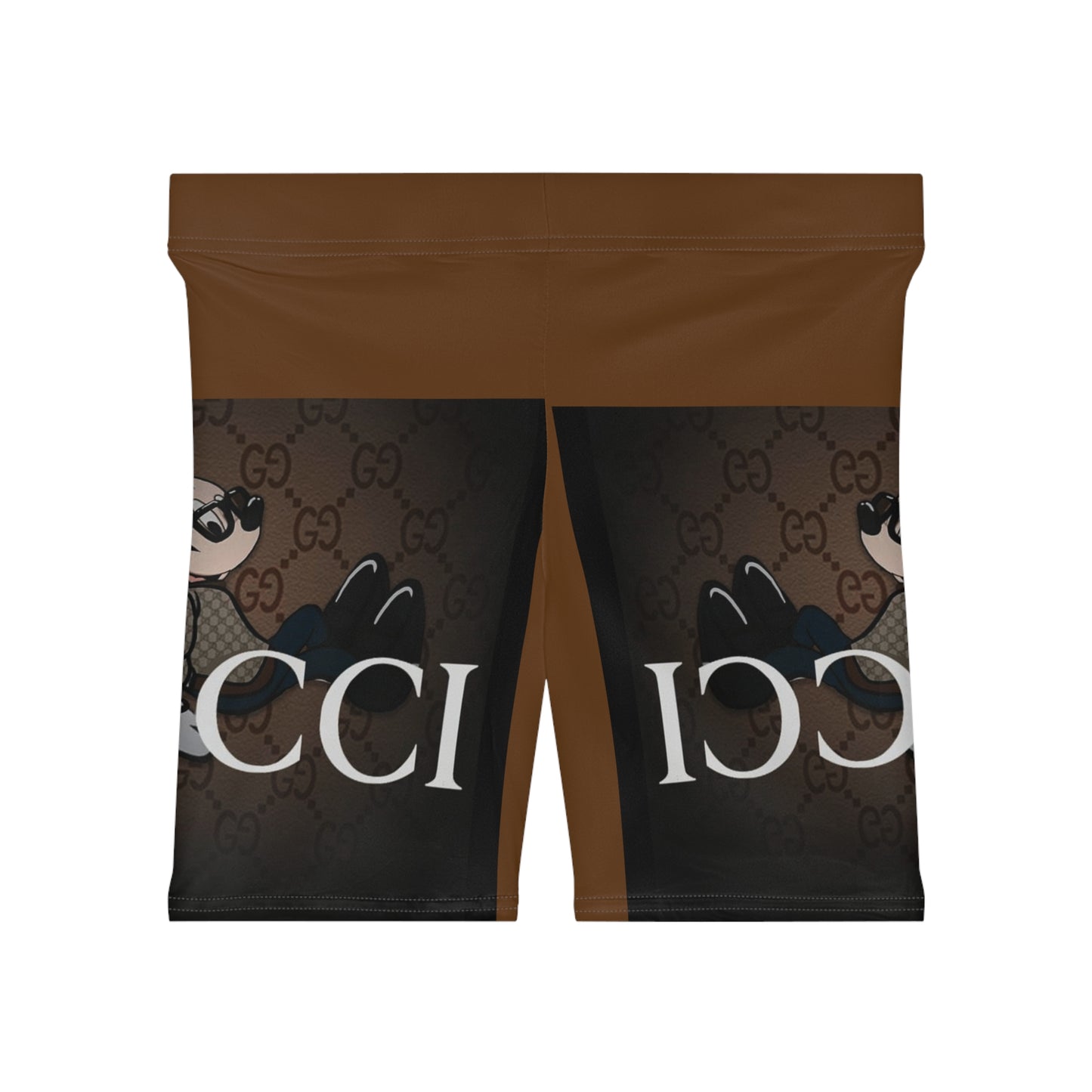 Trendy Women's Biker Shorts with Vintage Disney Design