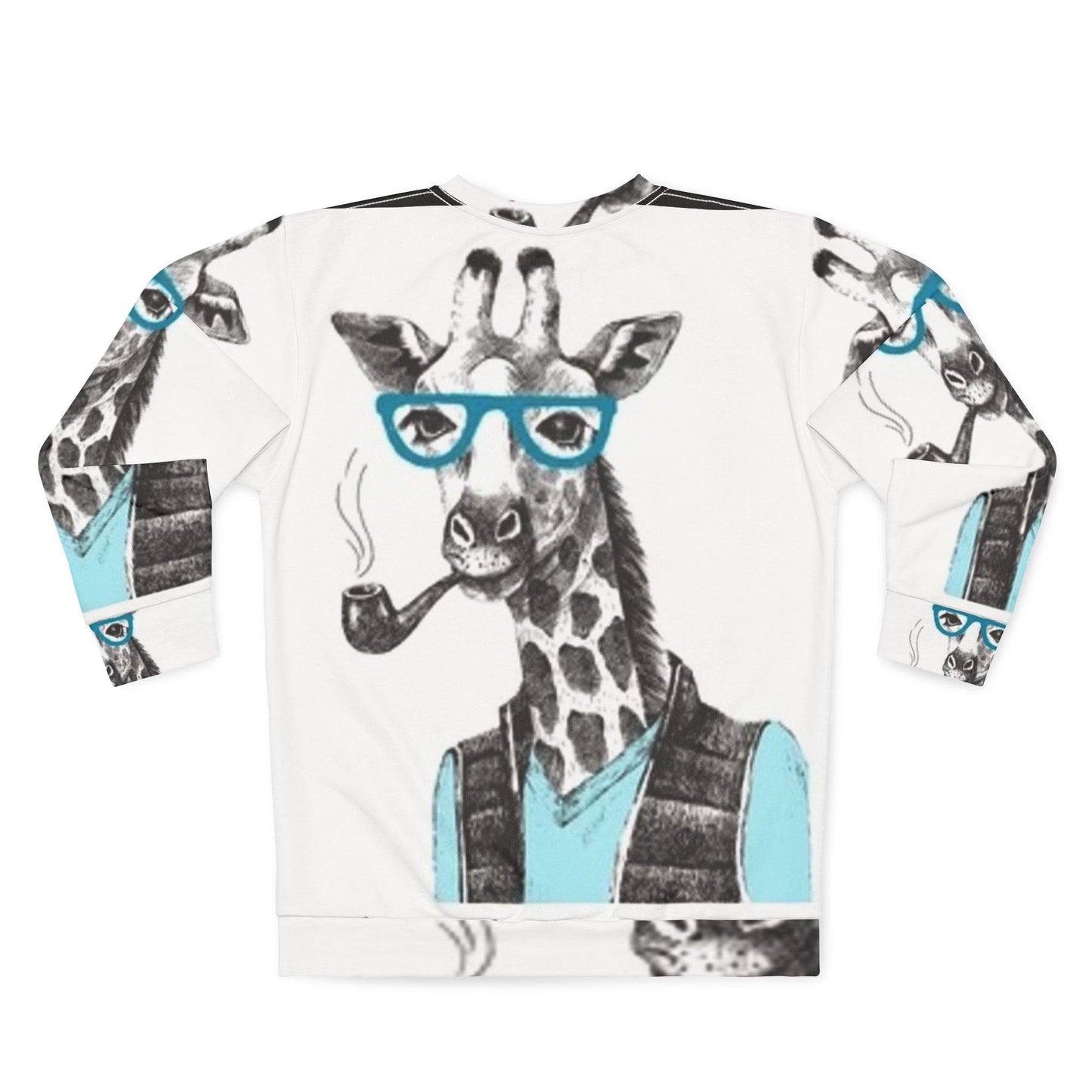 Cool Giraffe Unisex Sweatshirt - Trendy Animal Graphic Sweater for Casual Style