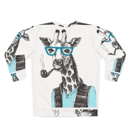 Cool Giraffe Unisex Sweatshirt - Trendy Animal Graphic Sweater for Casual Style