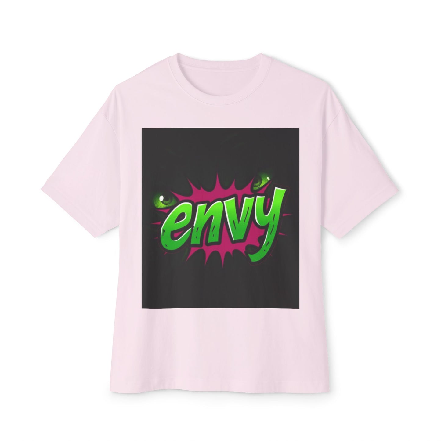 Envy Graphic Oversized Boxy Tee - Trendy Unisex Streetwear
