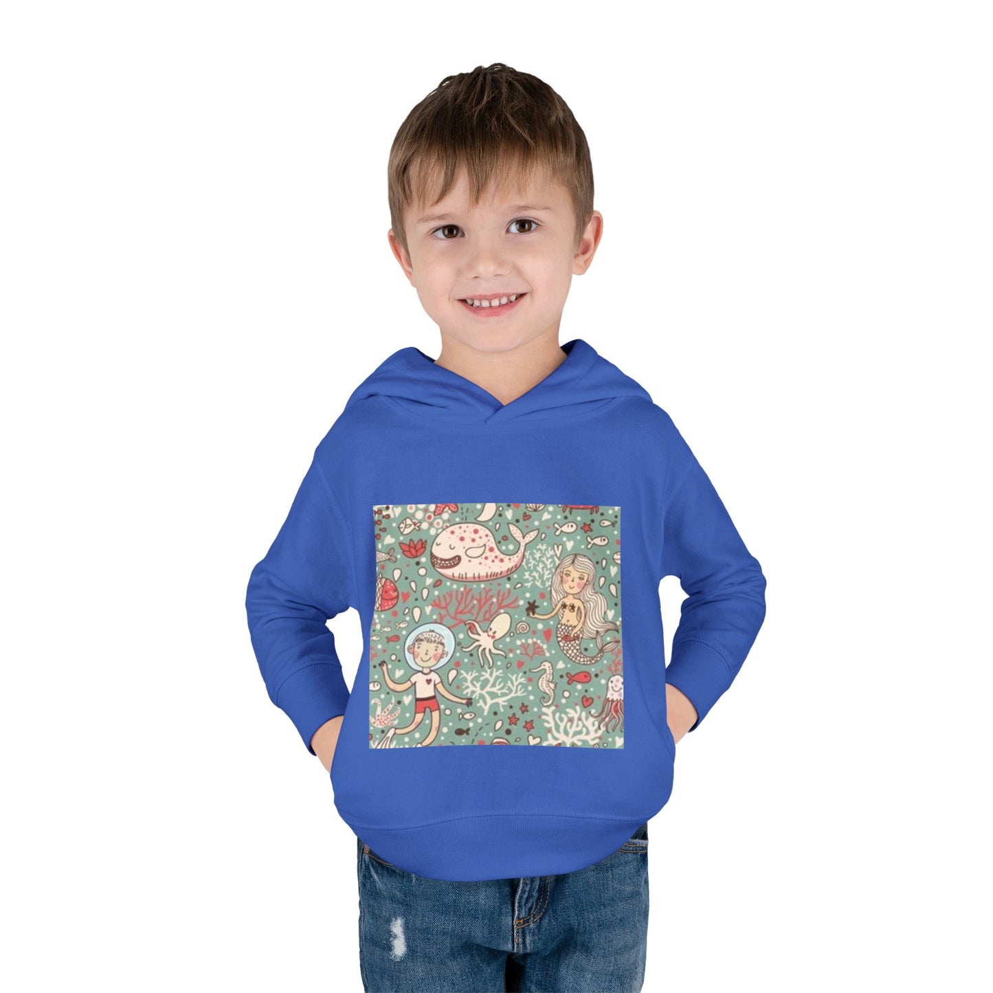Whimsical Ocean Adventure Toddler Hoodie