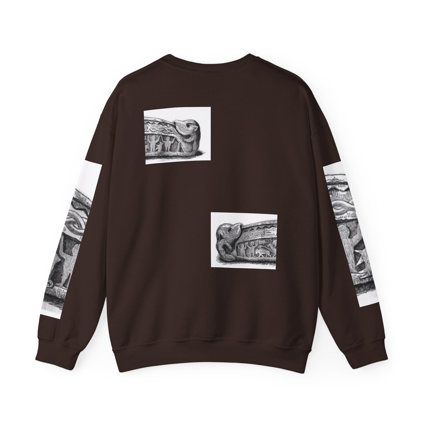 Artistic Unisex Heavy Blend™ Crewneck Sweatshirt - Vintage-Inspired Graphic Design