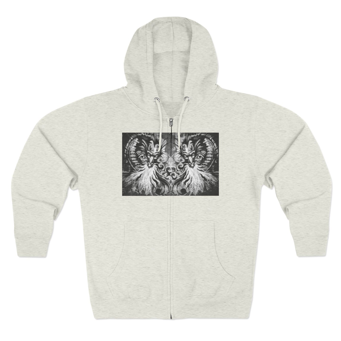 Colorful Artistic Unisex Zip Hoodie - Vibrant Design for Creative Souls