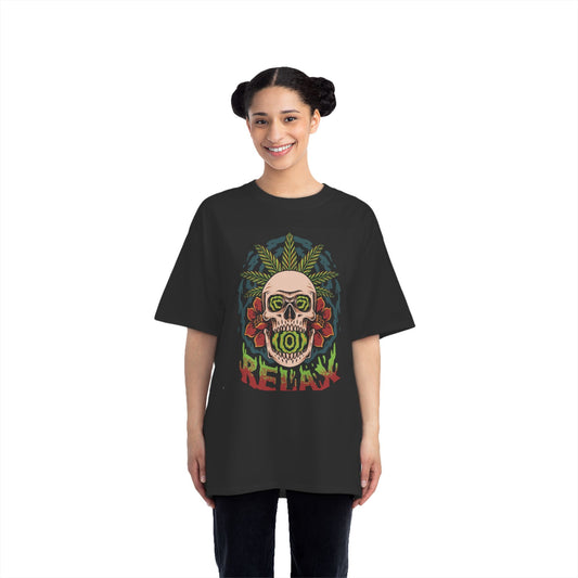Relax Skull Graphic Tee - Perfect for Festivals and Casual Days