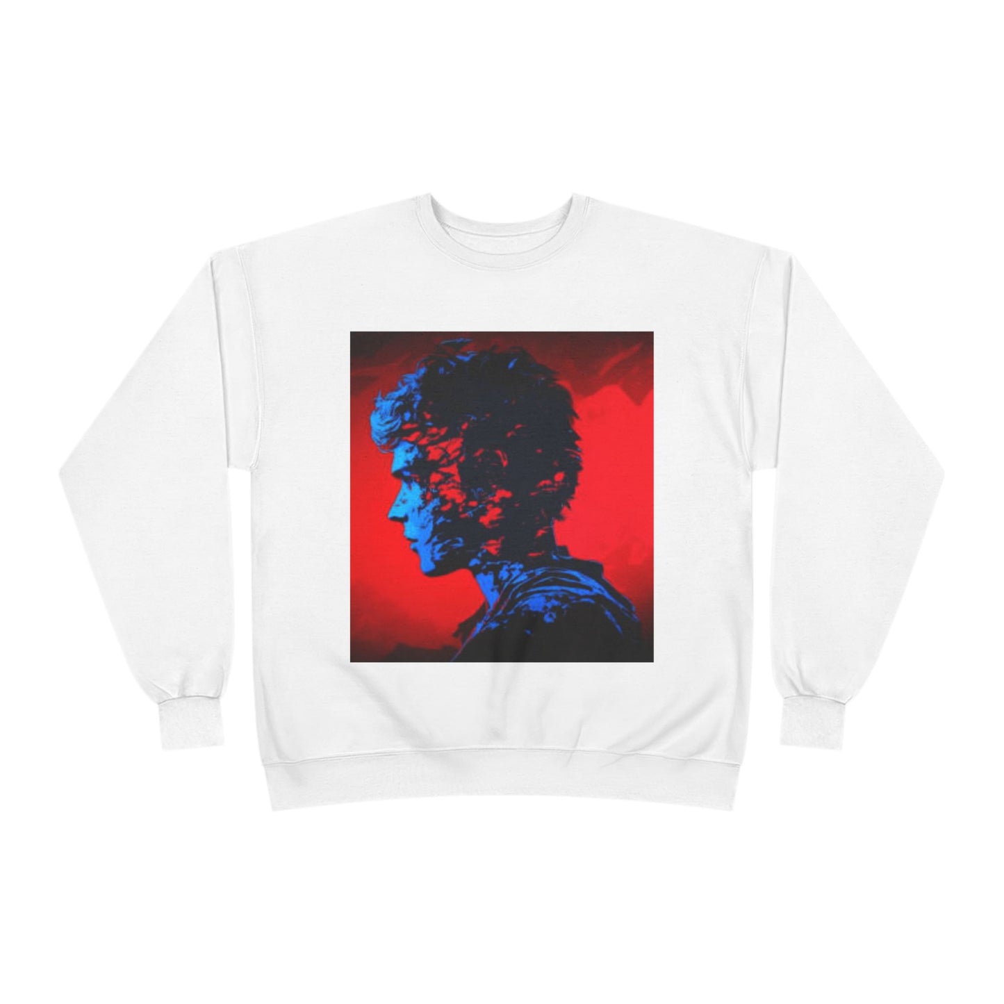 Vibrant Unisex EcoSmart® Crewneck Sweatshirt - Artistic Profile Design