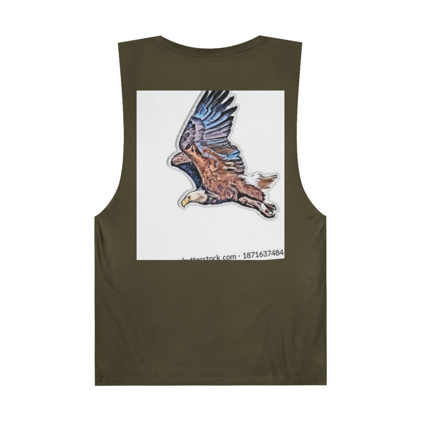 Unisex Artistic Spiderweb & Eagle Tank Top - Unique Graphic Sleeveless Tee for Nature Lovers