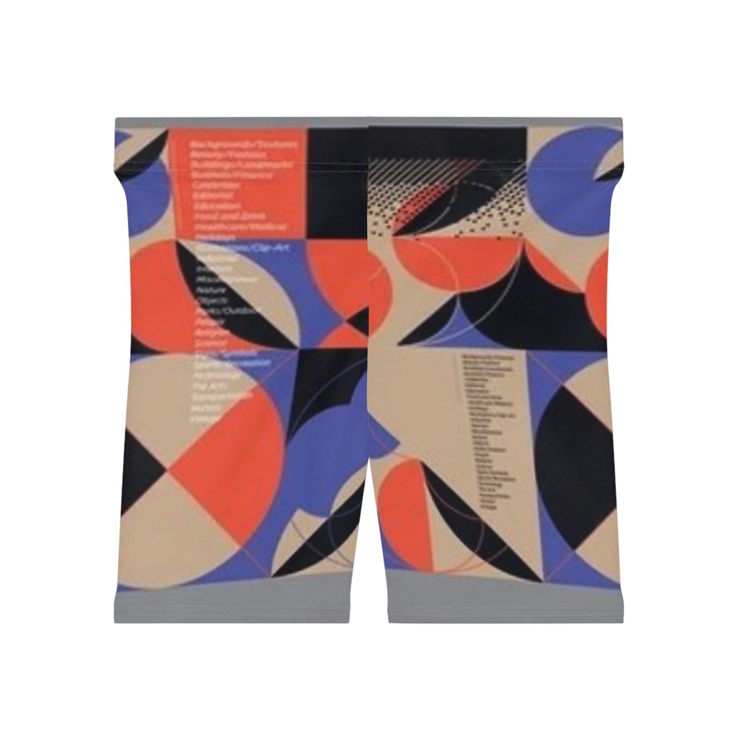 Women's Biker Shorts - Vibrant Abstract Design for Active Lifestyle