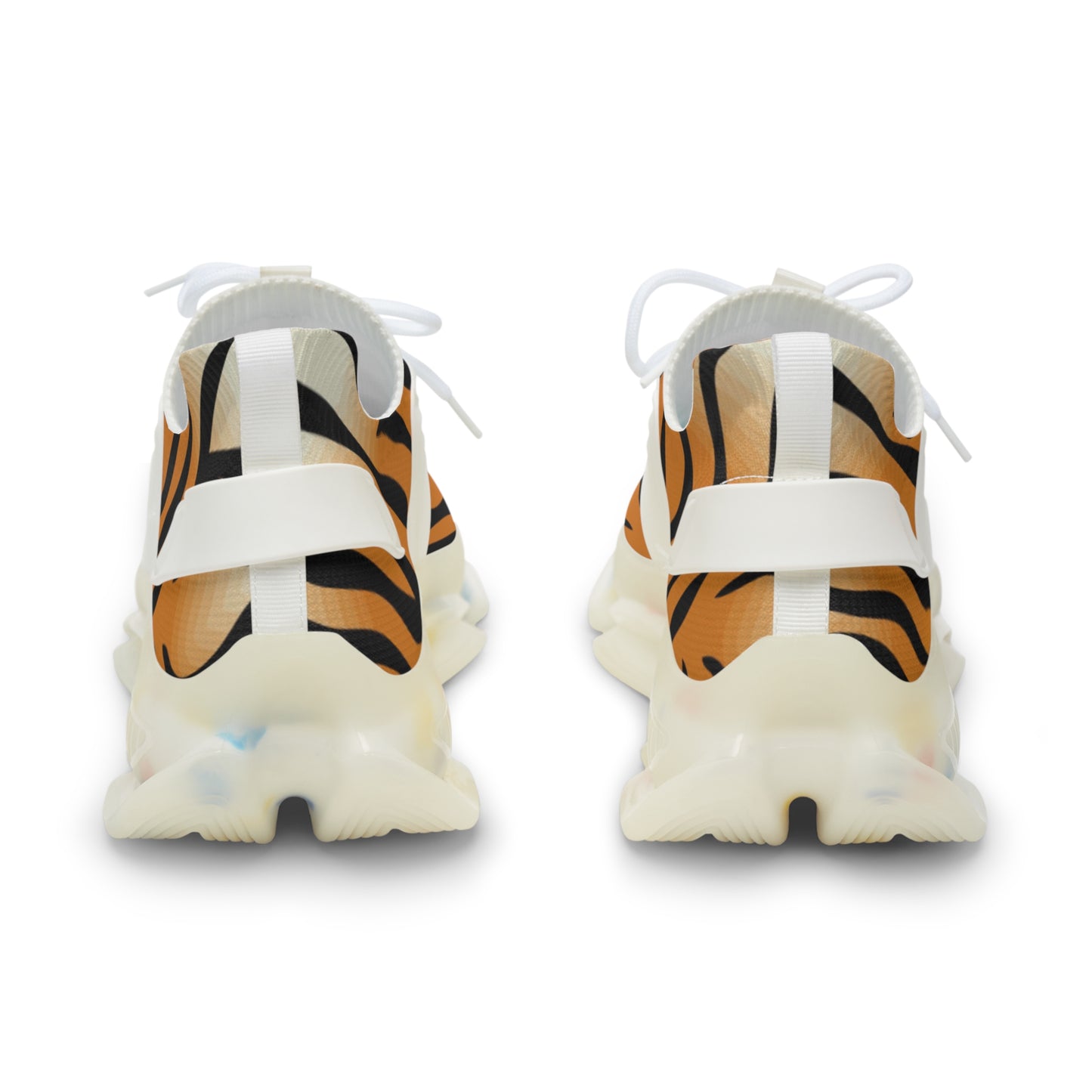 Trendy Tiger Print Mesh Sneakers for Active Lifestyle