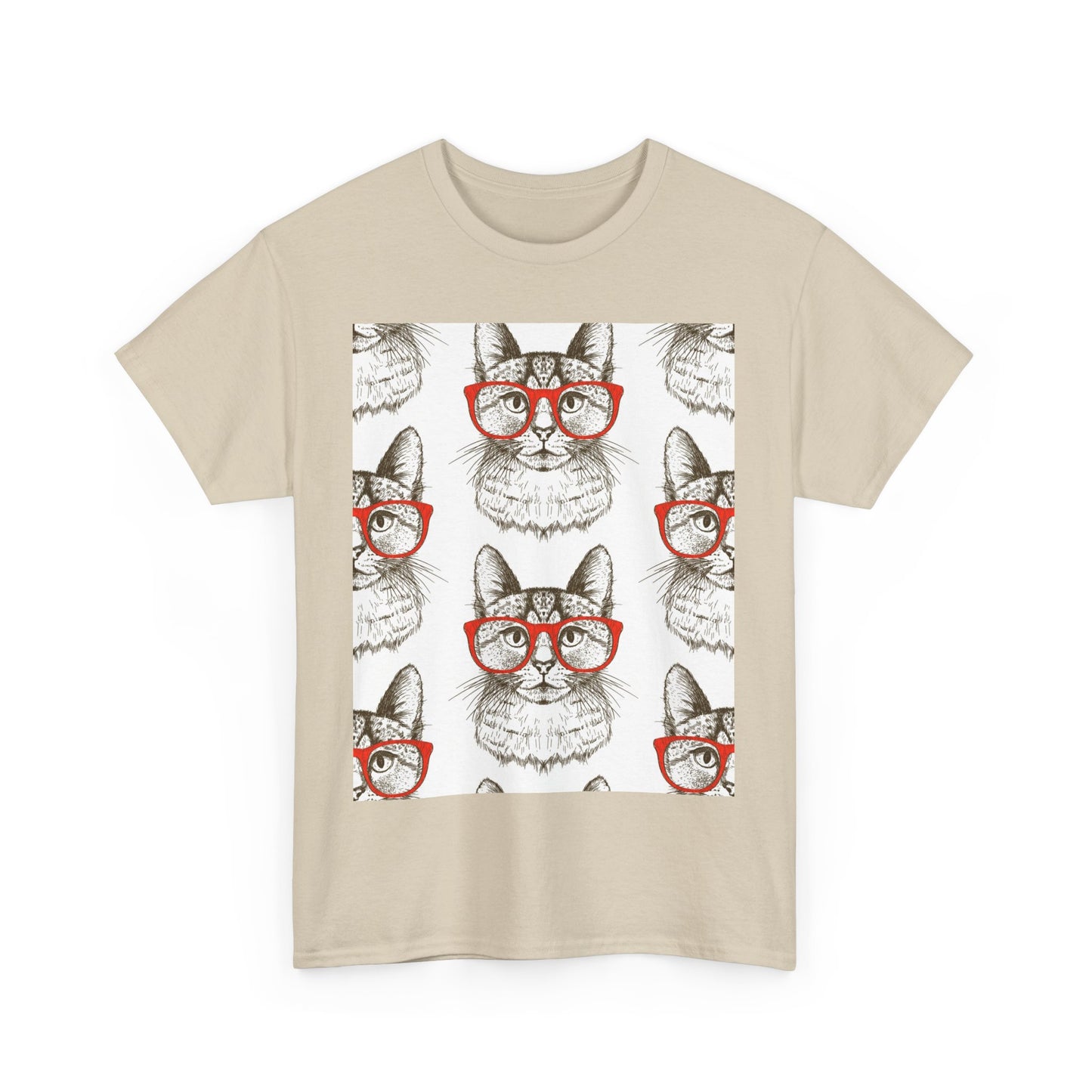 Funny Cat Graphic Unisex Heavy Cotton Tee