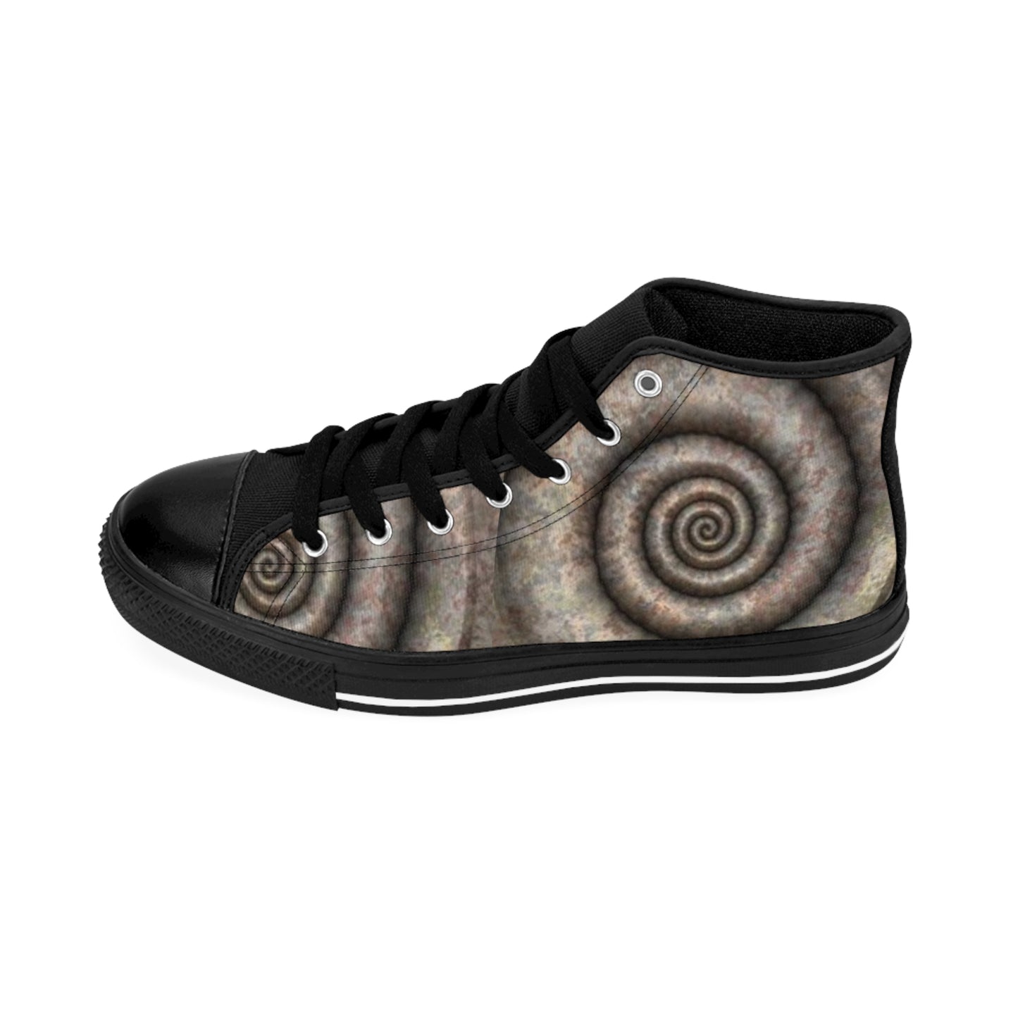 Men's Spiraled Pattern Classic Sneakers - Unique Stylish Footwear