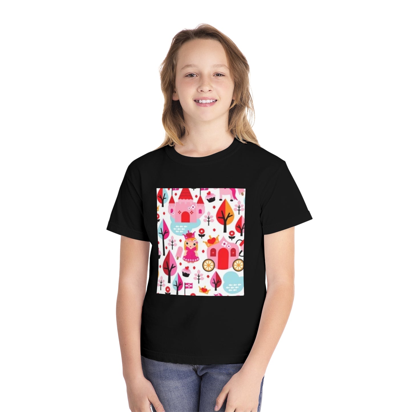 Youth Midweight Tee - Whimsical Fairy Tale Design for Kids