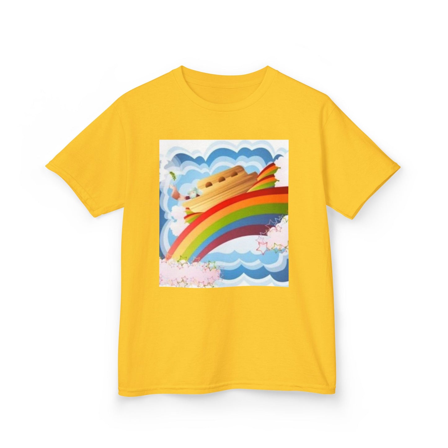 Rainbow Adventure Kids Heavy Cotton Tee - Fun & Colorful Design for Playful Days