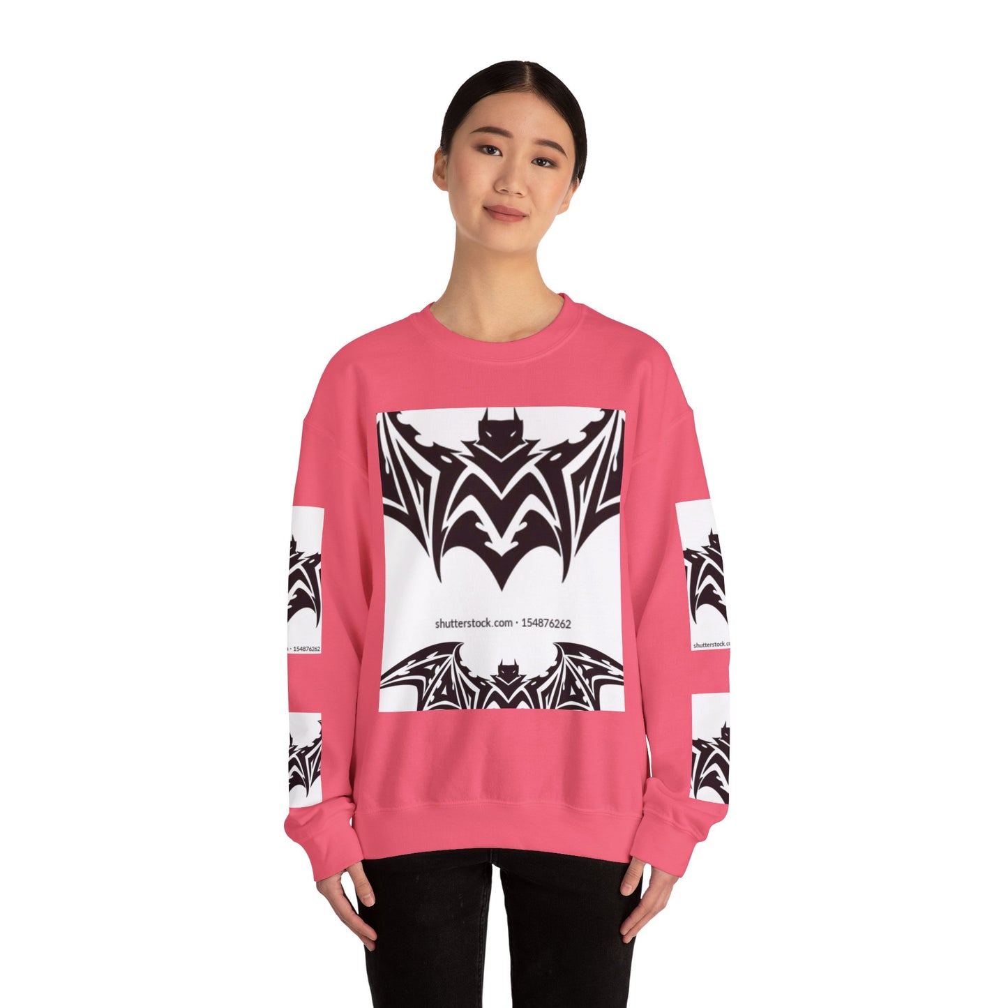 Gothic Bat Sweatshirt - Unisex Crewneck for Halloween & Casual Wear