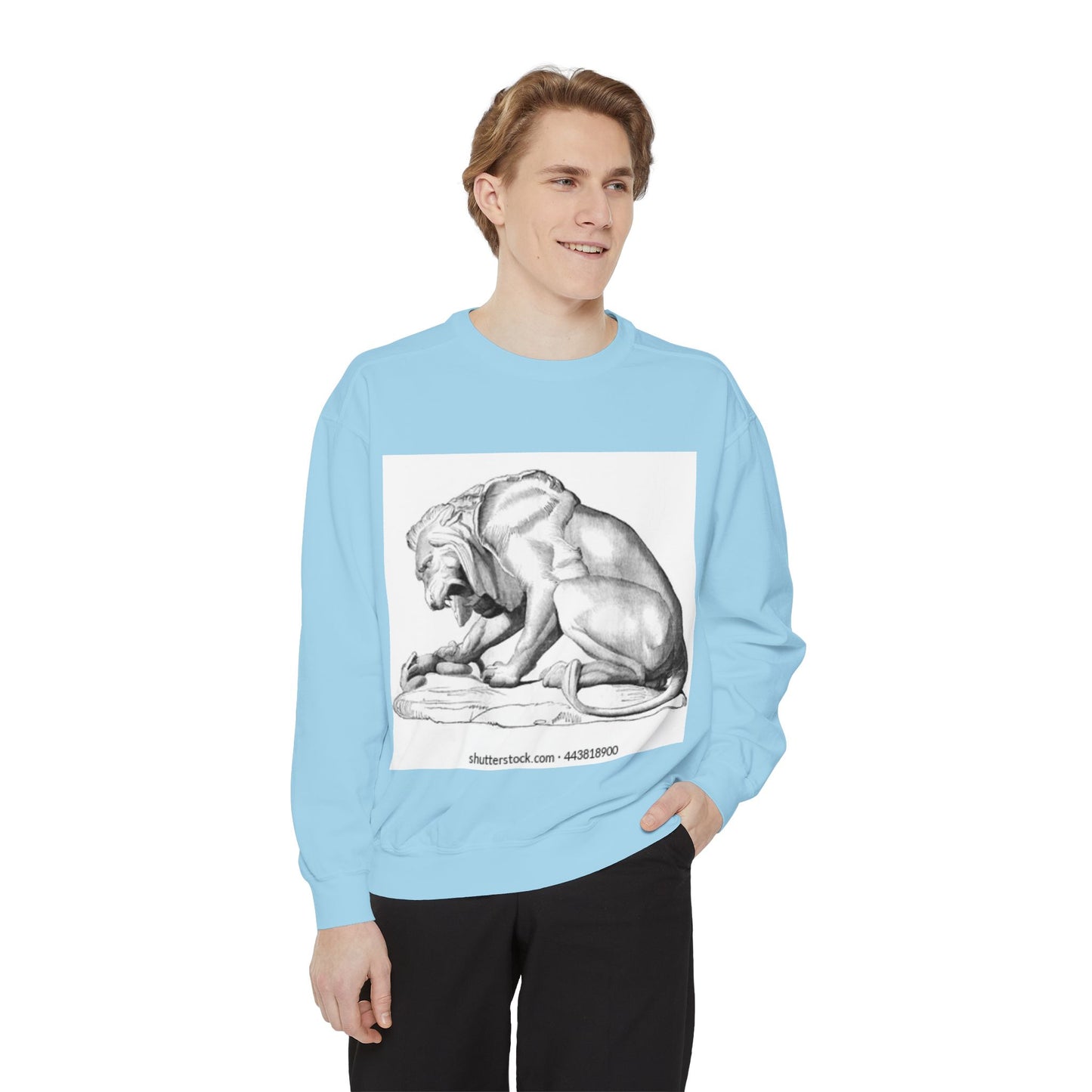 Artistic Lion Graphic Unisex Sweatshirt - Cozy & Stylish