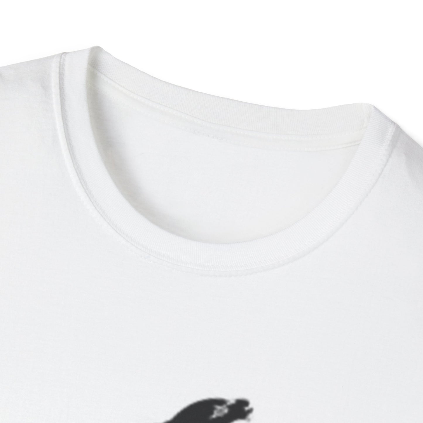 Unisex Softstyle T-Shirt - Black Bird Design for Nature Lovers