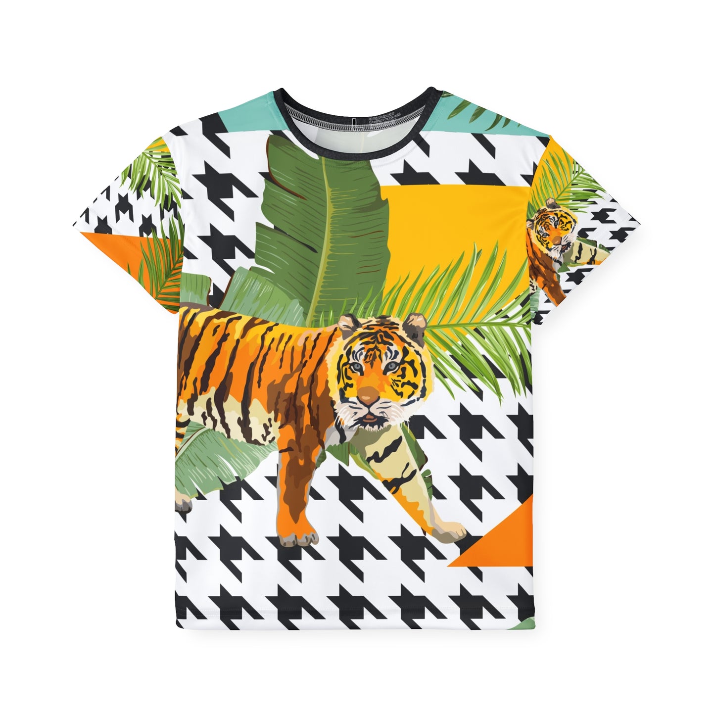 Vibrant Kids Sports Jersey with Tiger Print - Perfect for Active Youngsters
