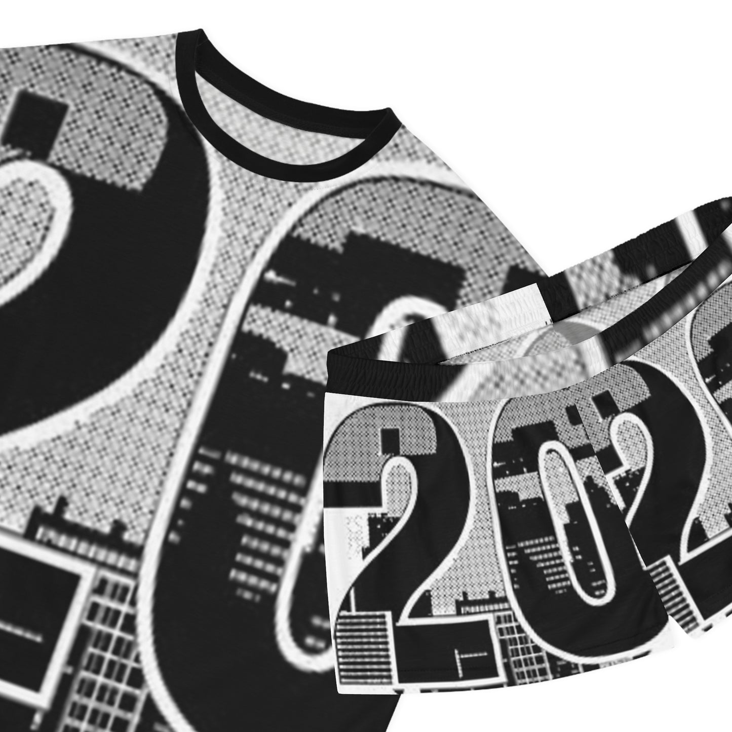 Cityscape 2020 Women's Short Pajama Set - Comfortable Sleepwear for Modern Dreamers