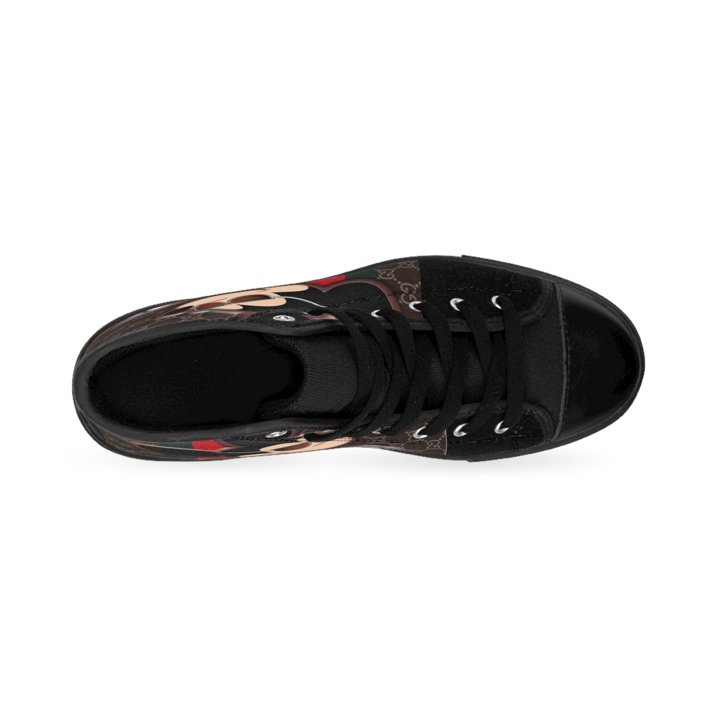 Men's Classic Sneakers - Stylish Mickey Mouse Graphic High Tops
