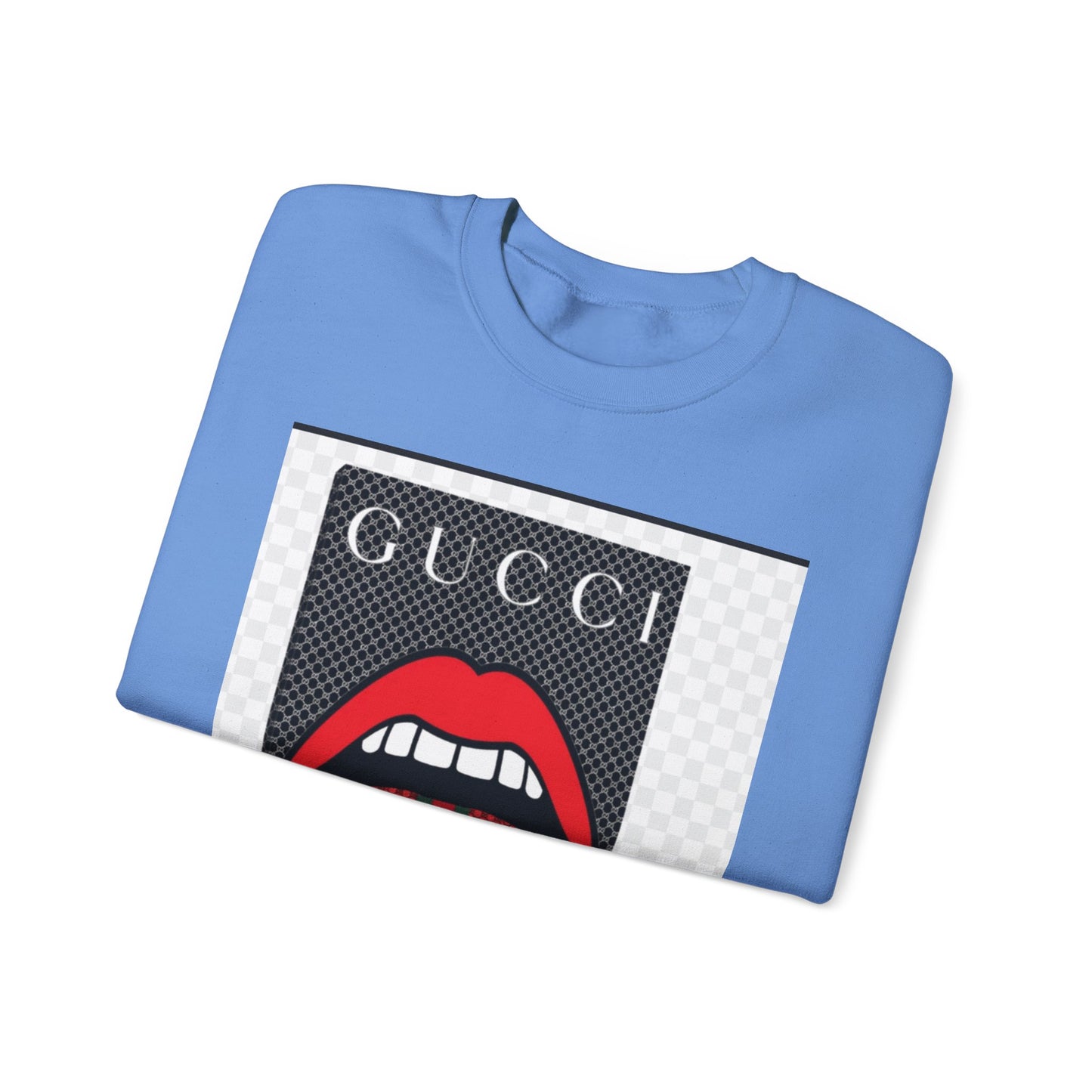 Gucci Inspired Unisex Heavy Blend Crewneck Sweatshirt - Bold Graphic Design