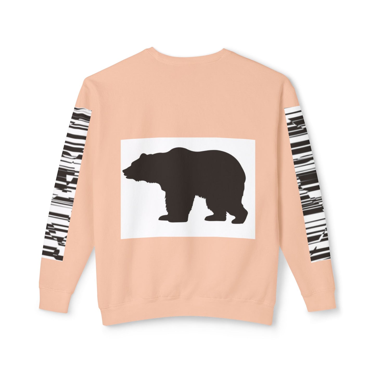 Stylish Bear Graphic Unisex Lightweight Crewneck Sweatshirt