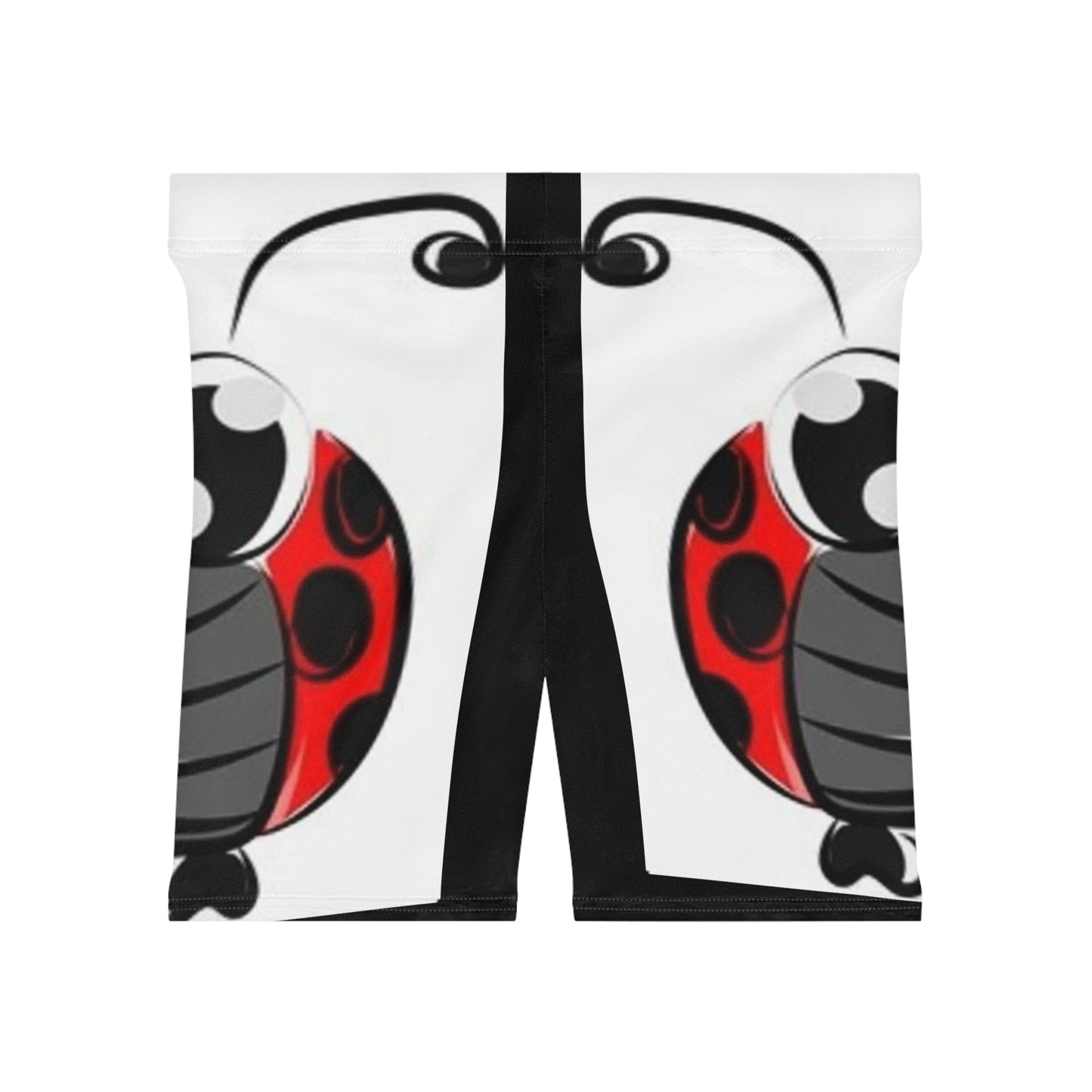 Women's Graphic Biker Shorts - Bold Moto Design for Active Lifestyle
