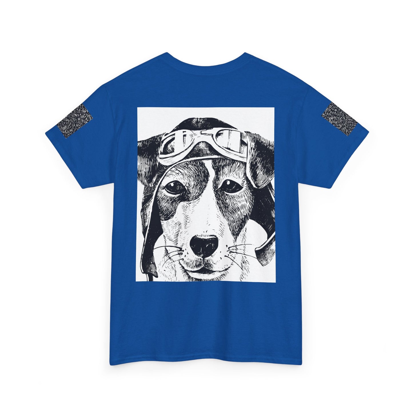 Vintage Aviator Dog Unisex Heavy Cotton Tee