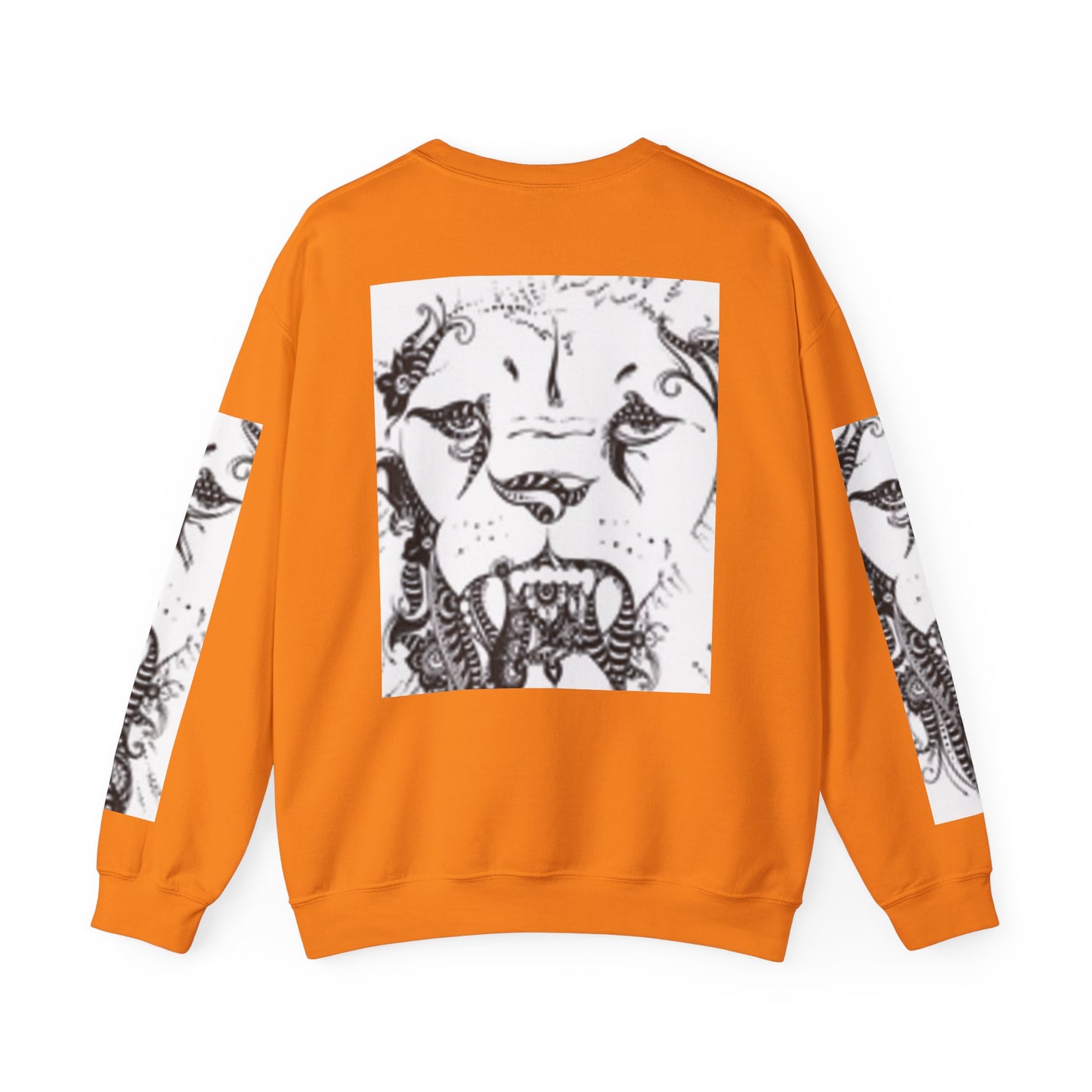 Wild Spirit Lion Graphic Crewneck Sweatshirt | Unisex Heavy Blend