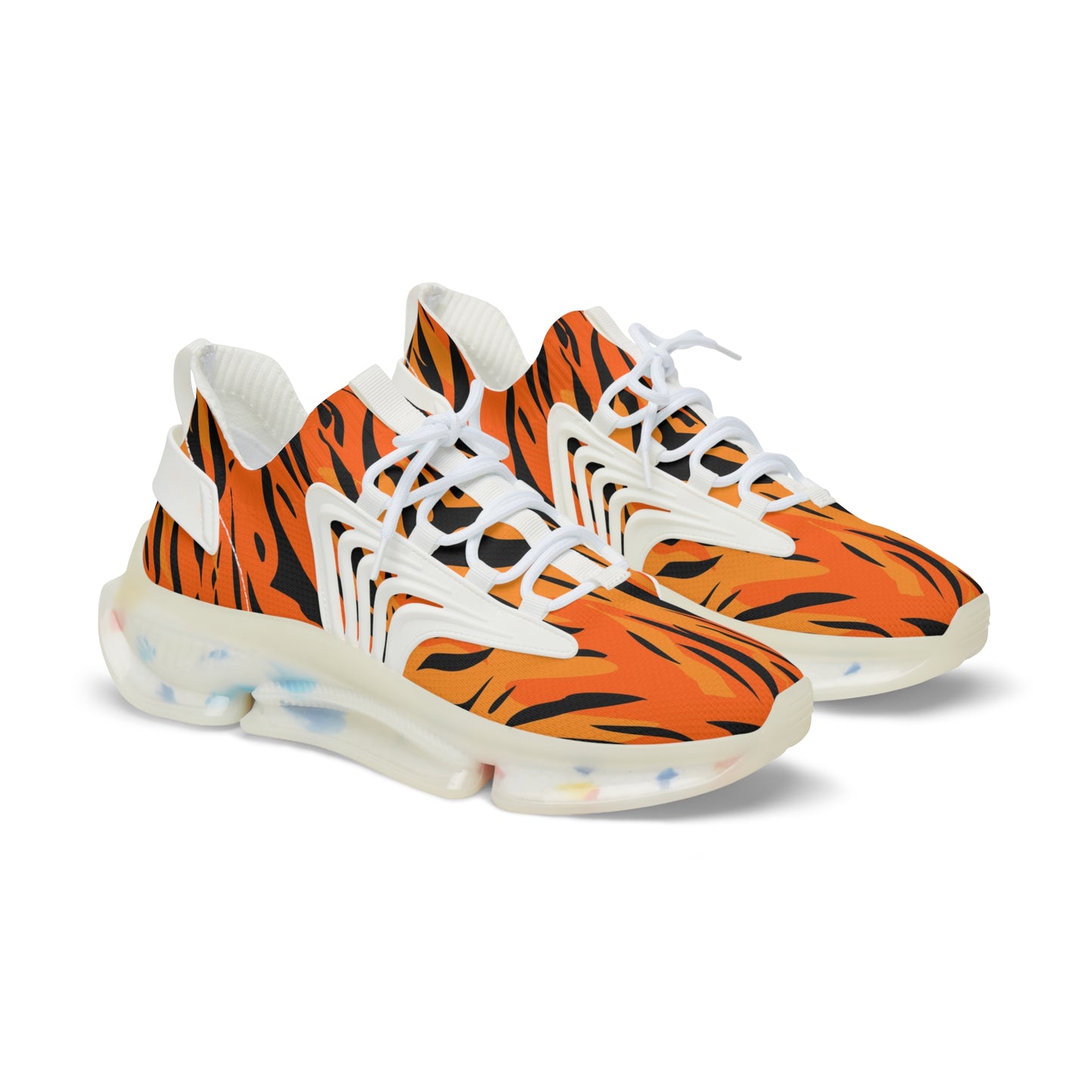 Men's Tiger Print Mesh Sneakers - Stylish, Lightweight Athletic Footwear