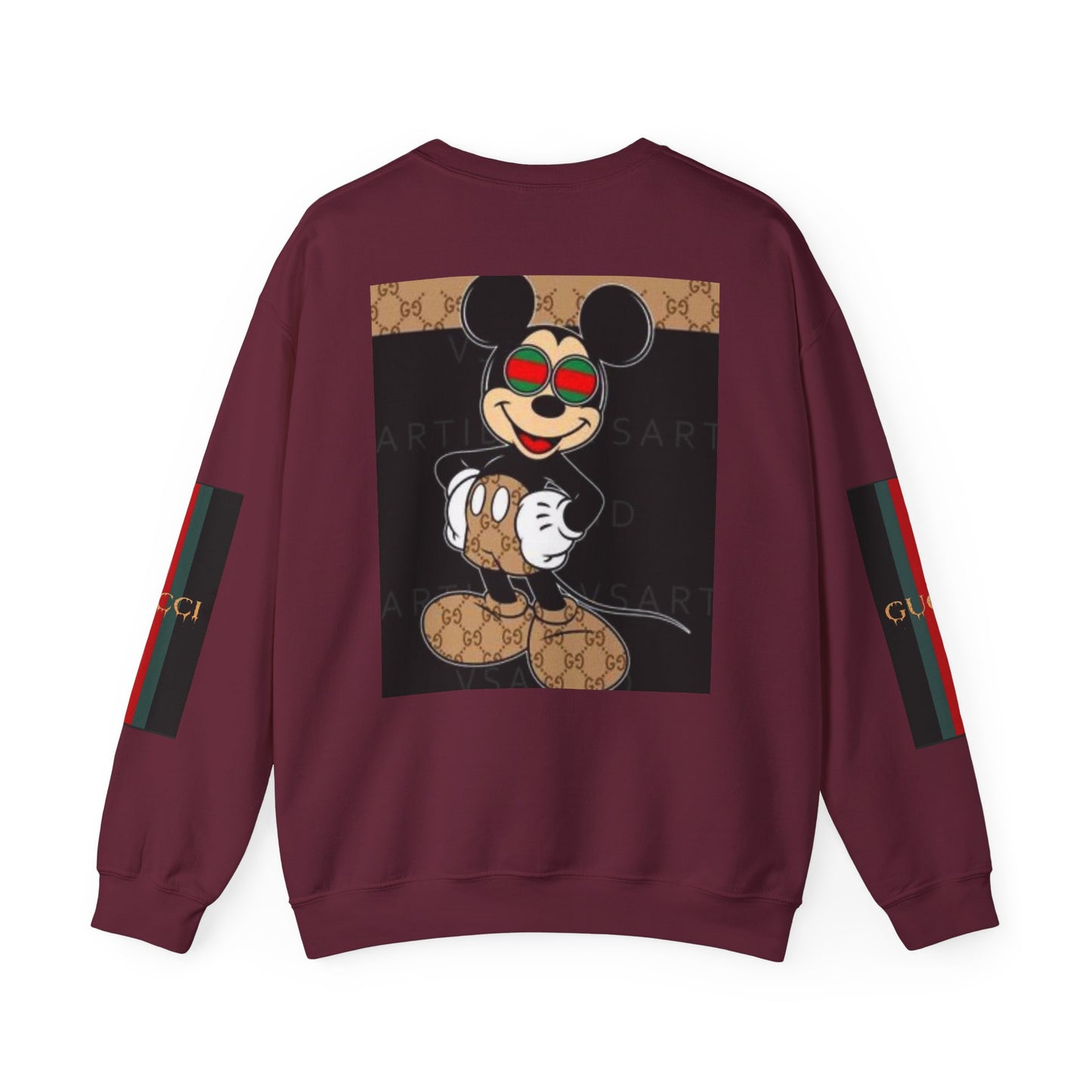 Gucci-Inspired Mickey Mouse Unisex Heavy Blend™ Crewneck Sweatshirt