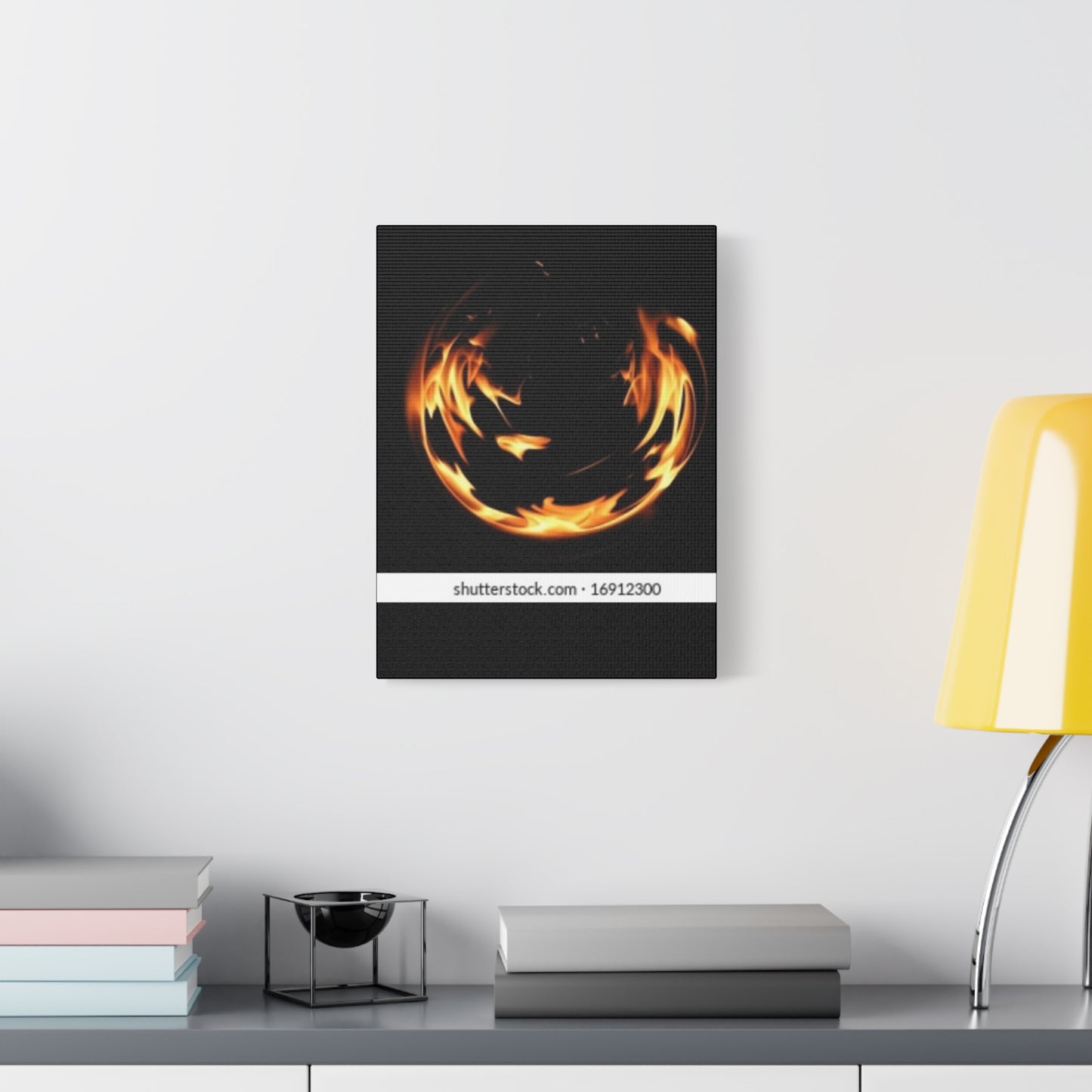 Fire Swirl Matte Canvas Art - Stretched 1.25" Gallery Wrap