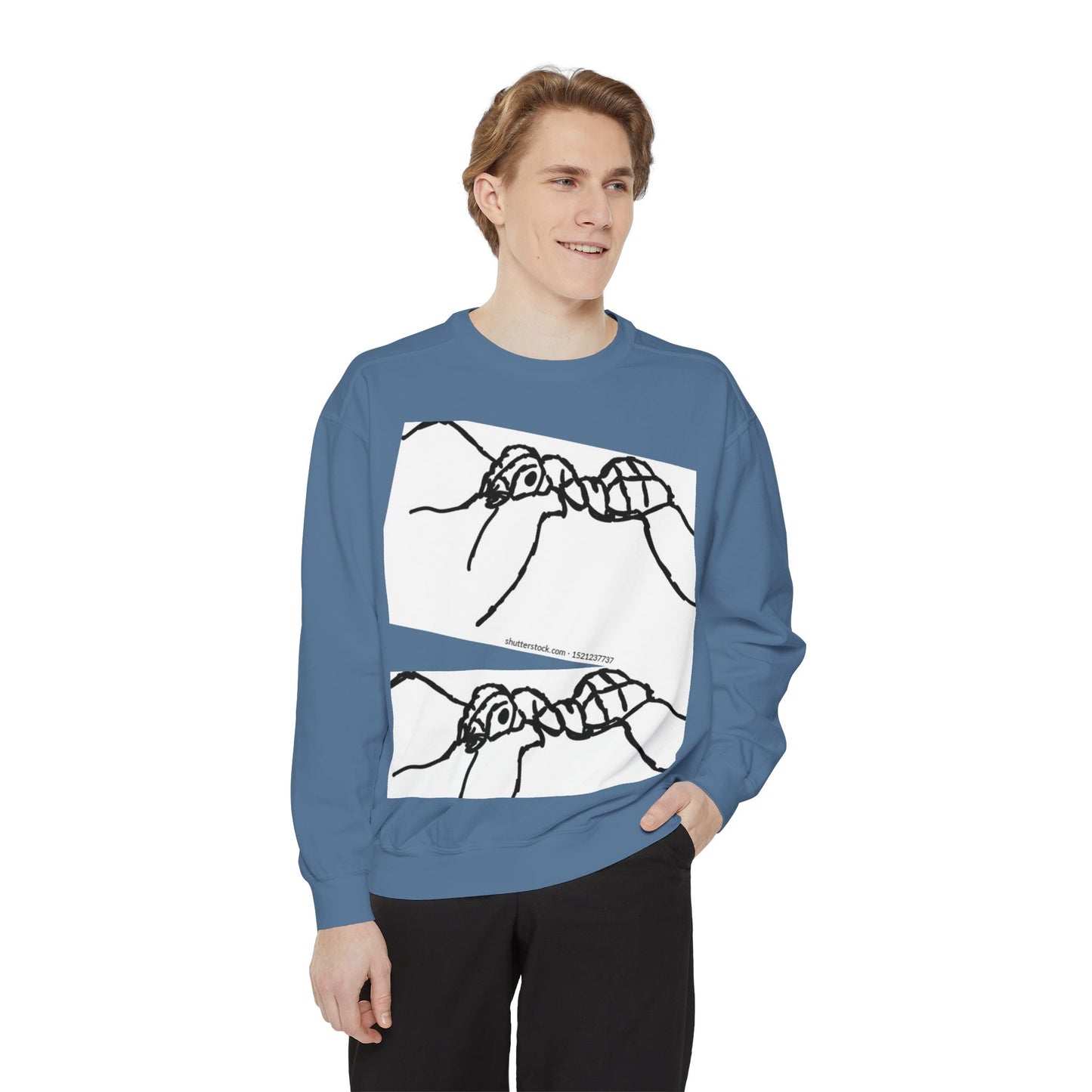 Ant-Inspired Unisex Garment-Dyed Sweatshirt - Unique Nature Lover Gift