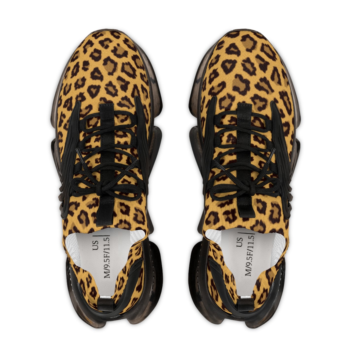 Men's Leopard Print Mesh Sneakers - Stylish Comfort for Everyday Wear