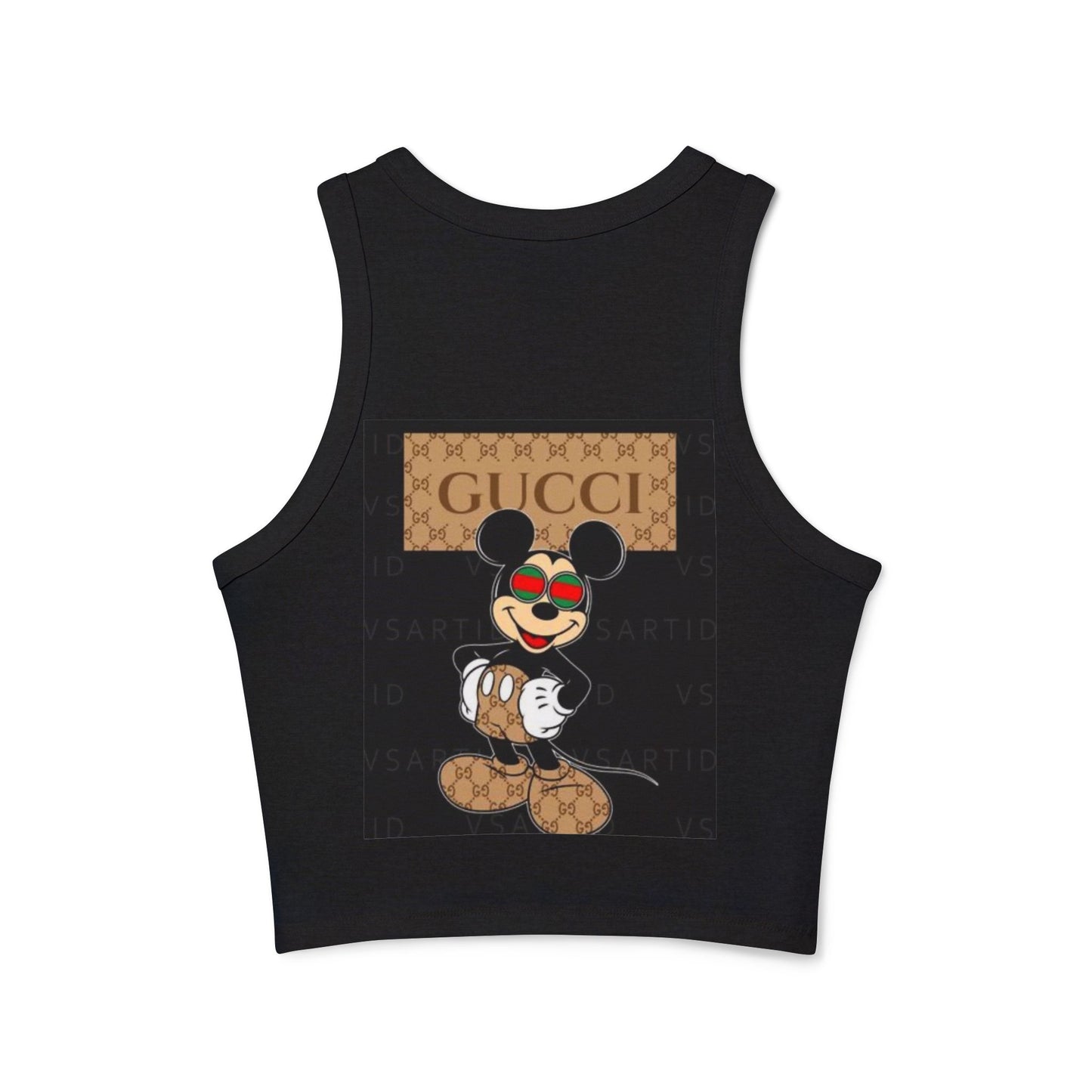 Trendy Women's Micro Rib Racer Tank Top - Stylish and Comfortable for Everyday Wear