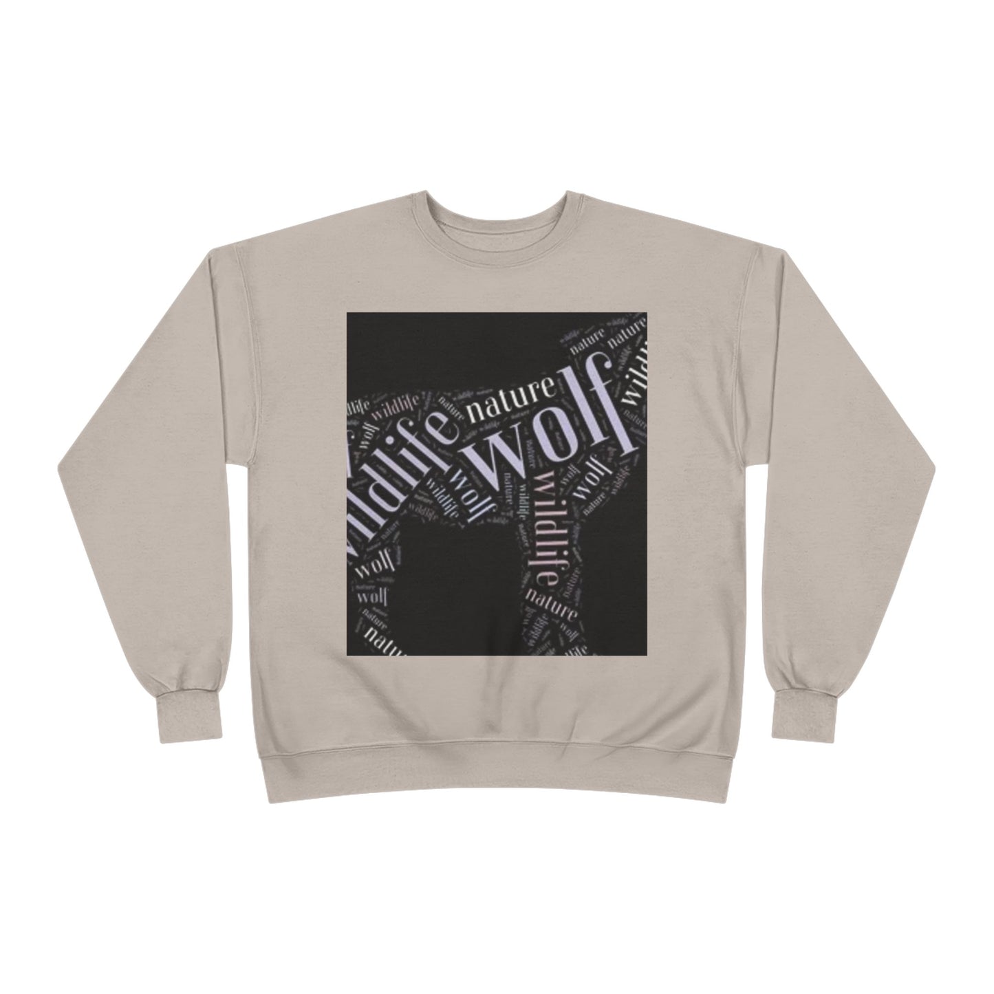 Unisex Eco-Friendly Wolf Graphic Crewneck Sweatshirt - Nature Lover Gift