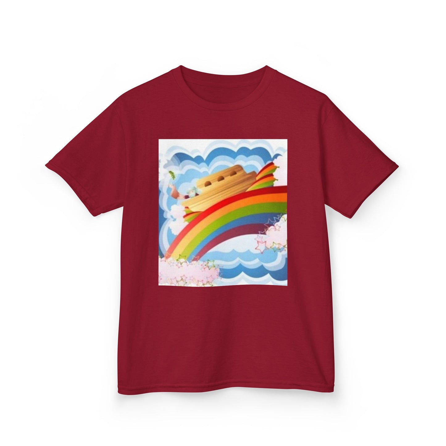 Rainbow Adventure Kids Heavy Cotton Tee - Fun & Colorful Design for Playful Days