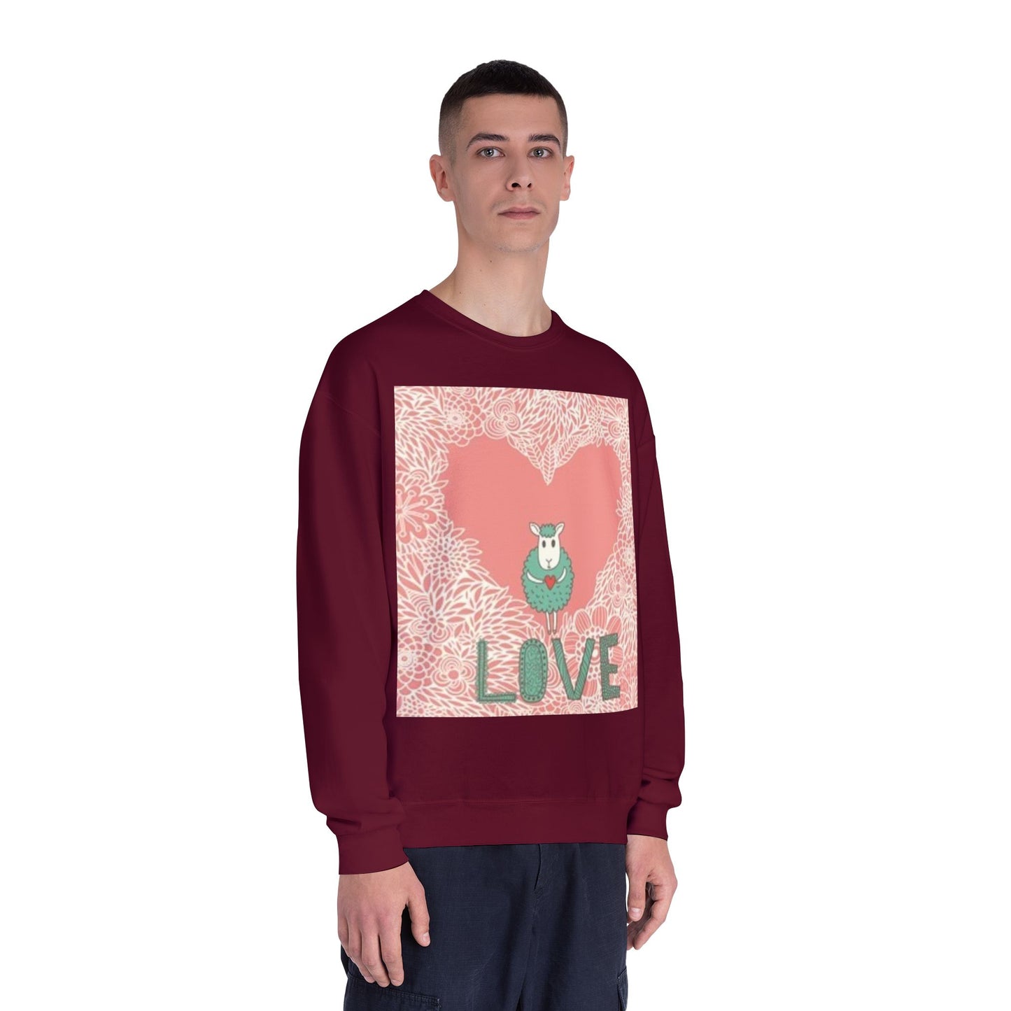 Love-Themed Unisex NuBlend® Crewneck Sweatshirt