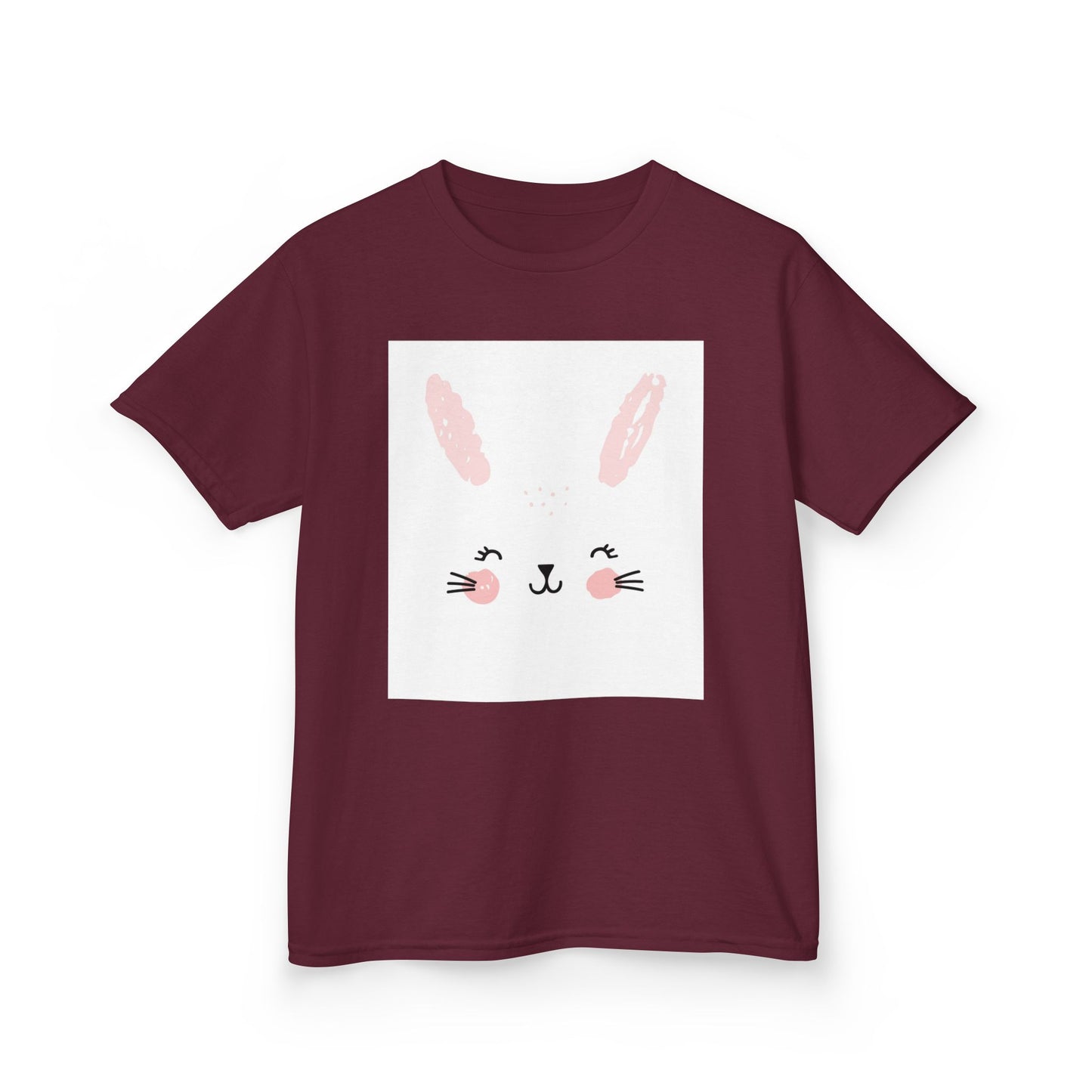 Adorable Bunny Kids Heavy Cotton Tee - Perfect for Easter & Everyday Fun