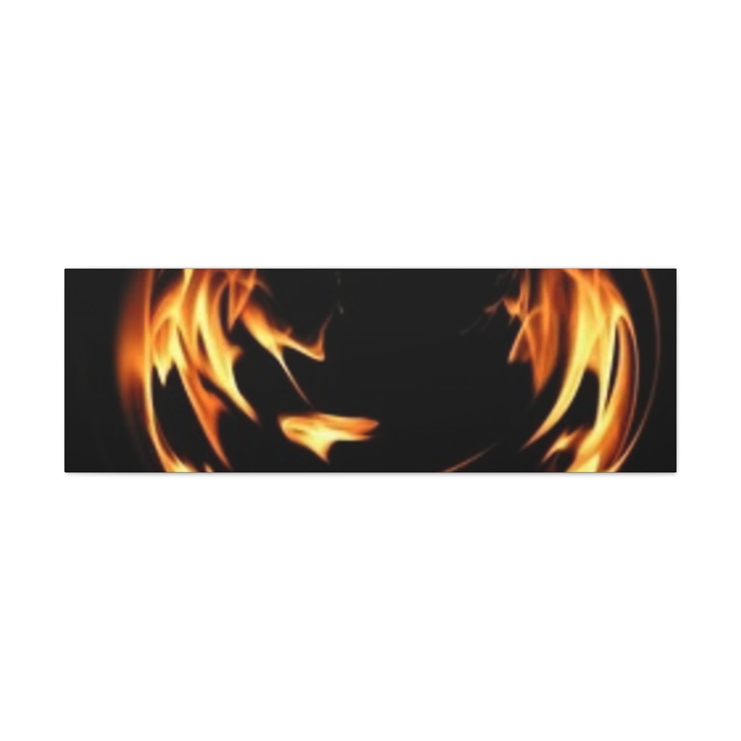 Fire Swirl Matte Canvas Art - Stretched 1.25" Gallery Wrap