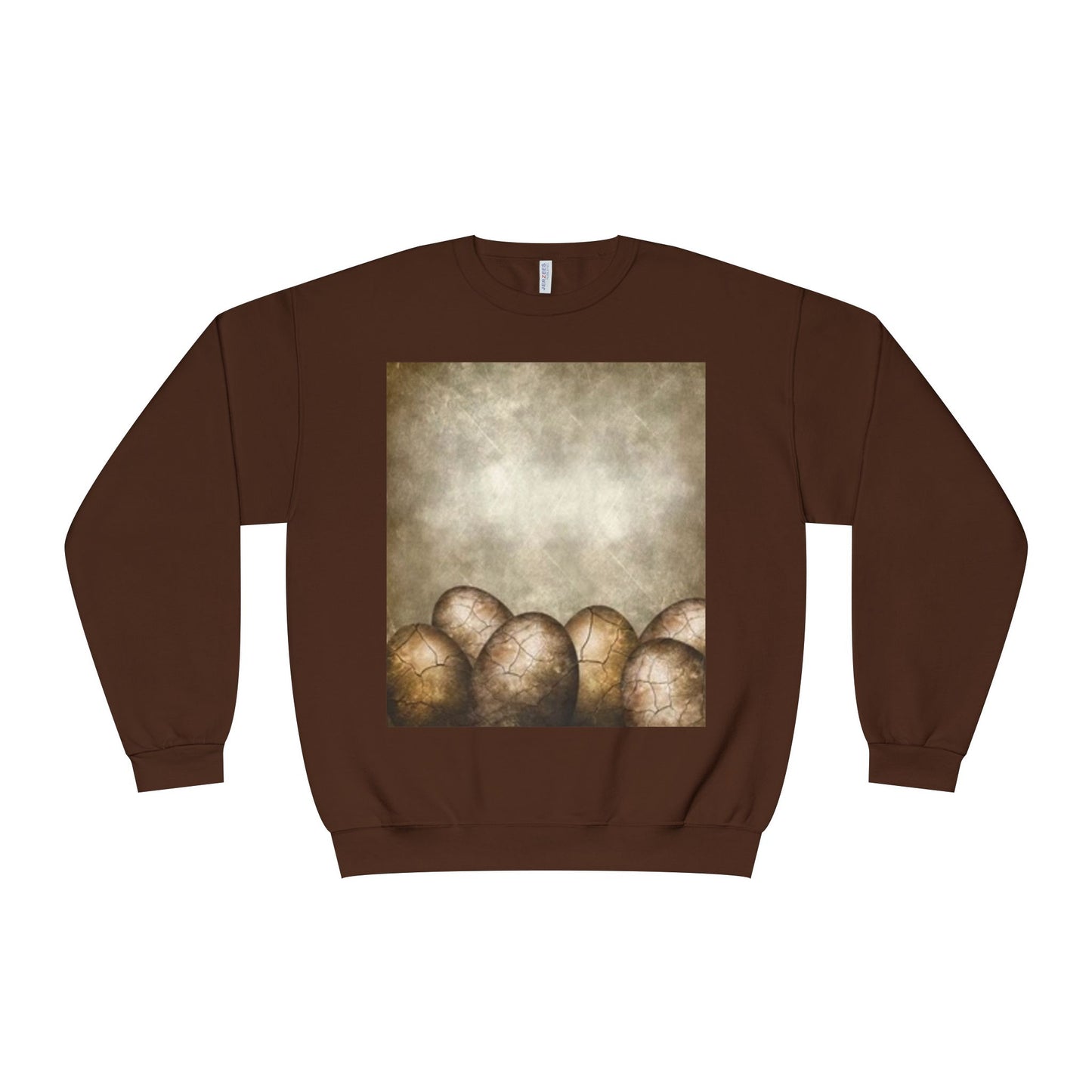 Cozy Vintage Egg Design Crewneck Sweatshirt