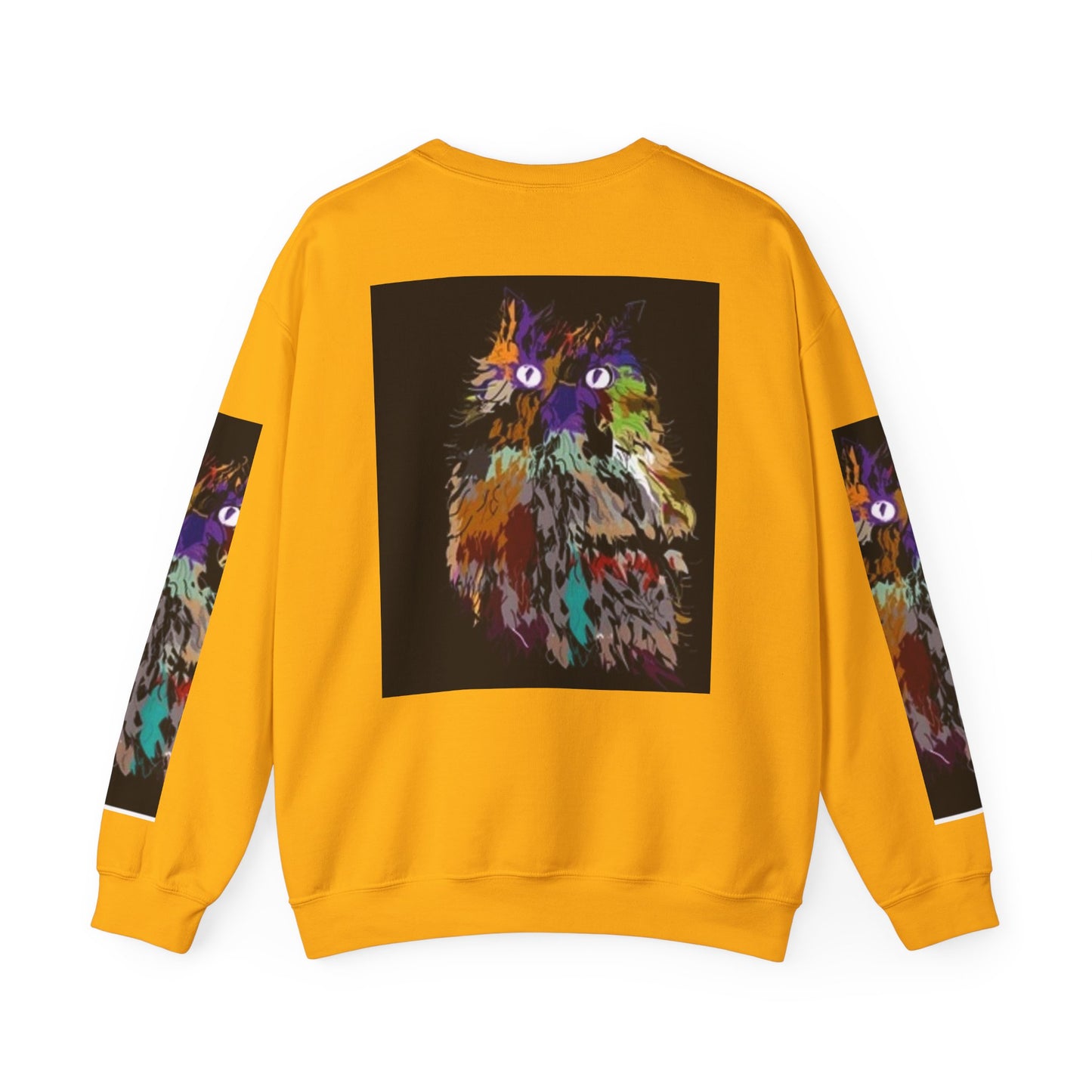 Colorful Owl Crewneck Sweatshirt - Unisex Heavy Blend™ - Cozy Art Wear for Animal Lovers