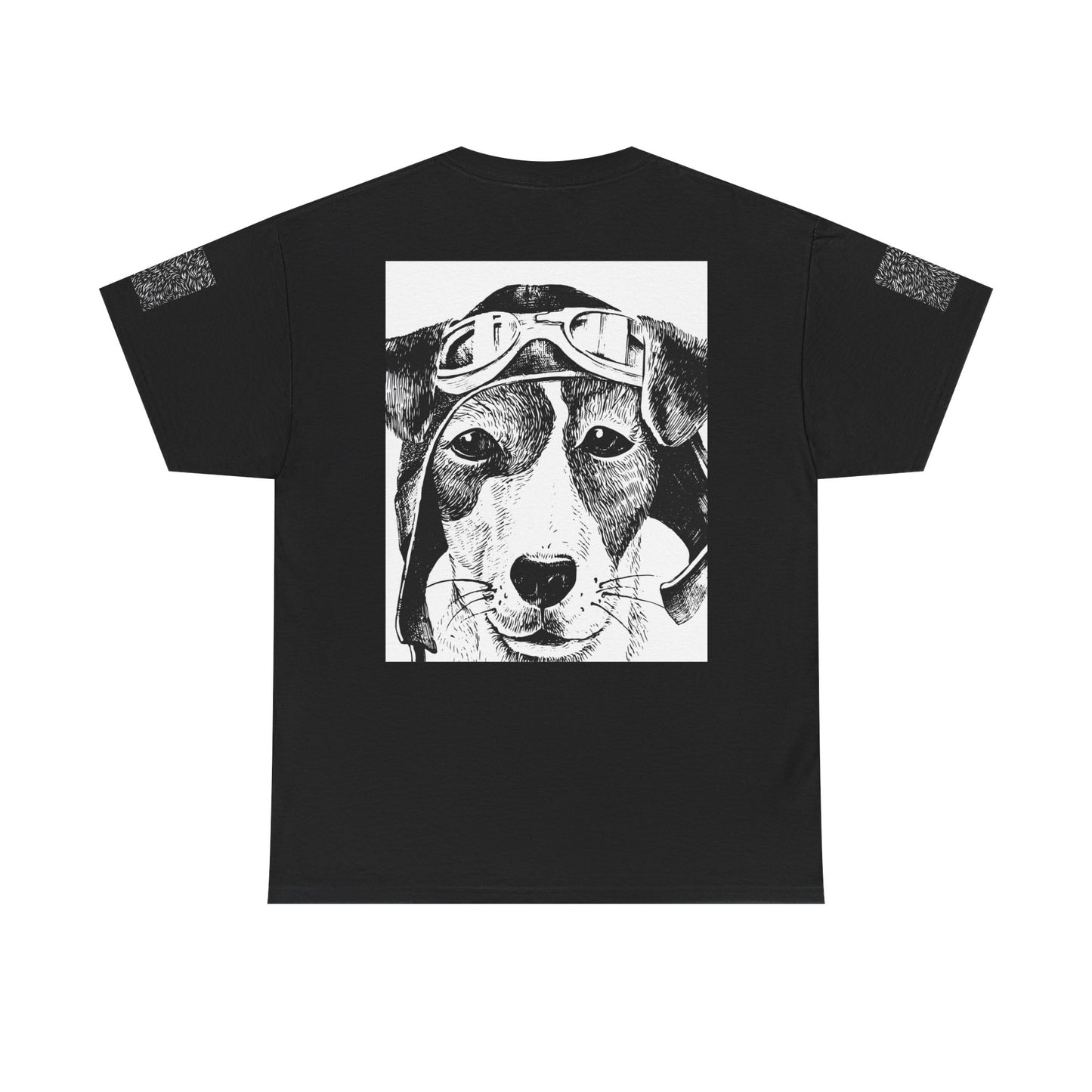 Vintage Aviator Dog Unisex Heavy Cotton Tee