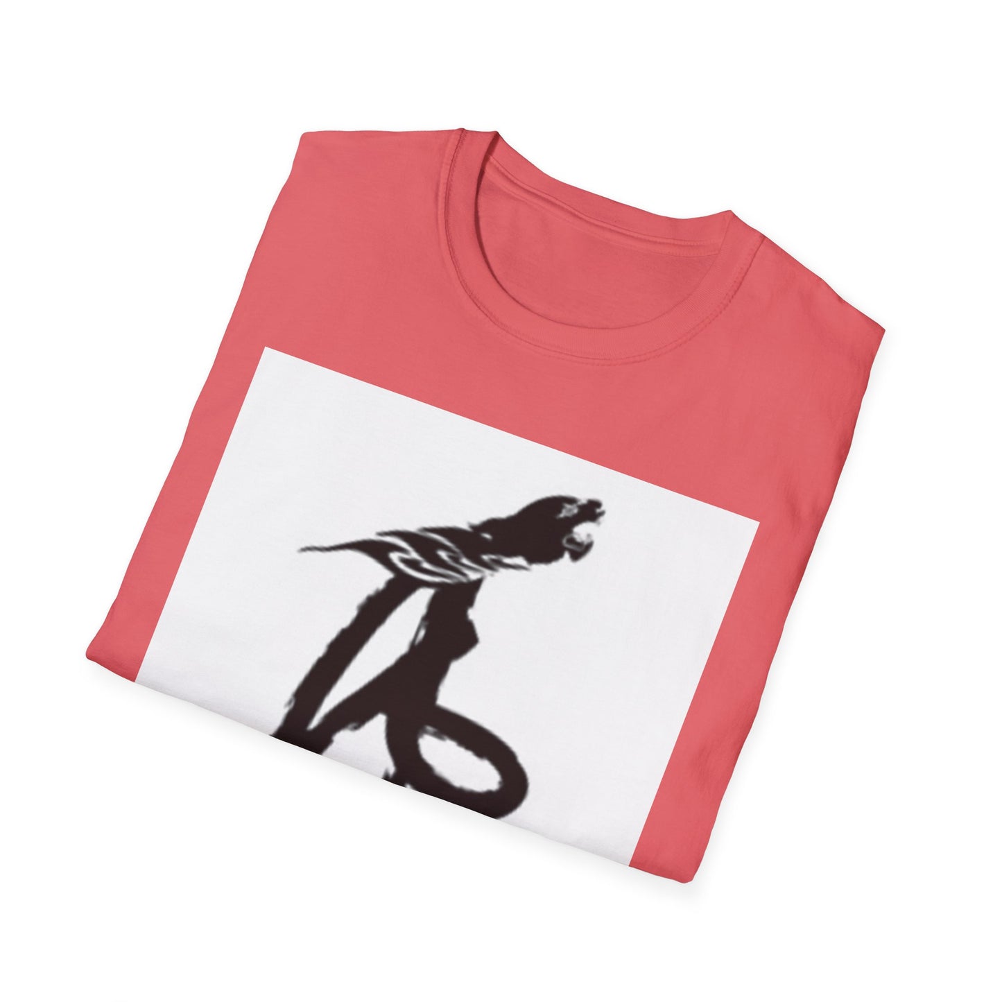 Unisex Softstyle T-Shirt - Black Bird Design for Nature Lovers
