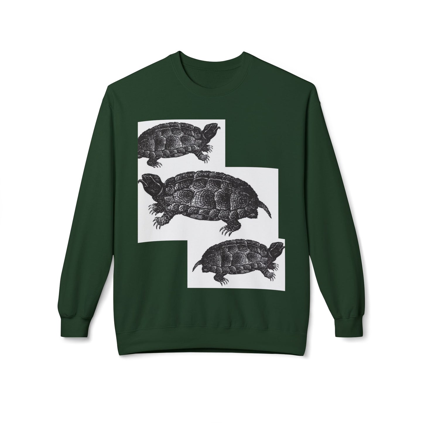 Cozy Turtle Graphic Sweatshirt - Unique Wildlife Apparel