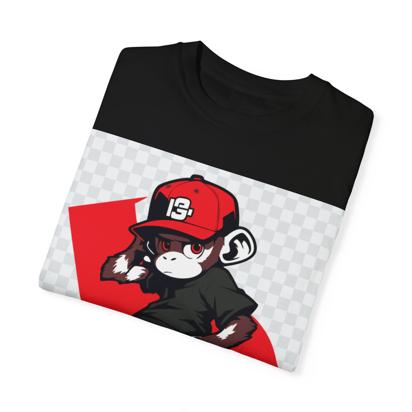 Cool Graffiti Monkey Unisex Garment-Dyed T-Shirt