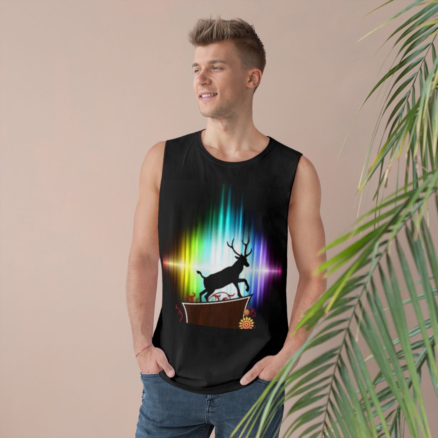 Unisex Artistic Spiderweb & Eagle Tank Top - Unique Graphic Sleeveless Tee for Nature Lovers