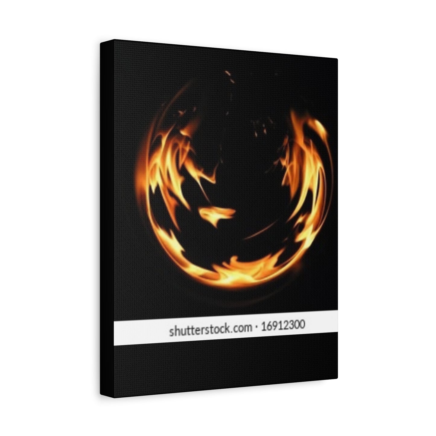 Fire Swirl Matte Canvas Art - Stretched 1.25" Gallery Wrap