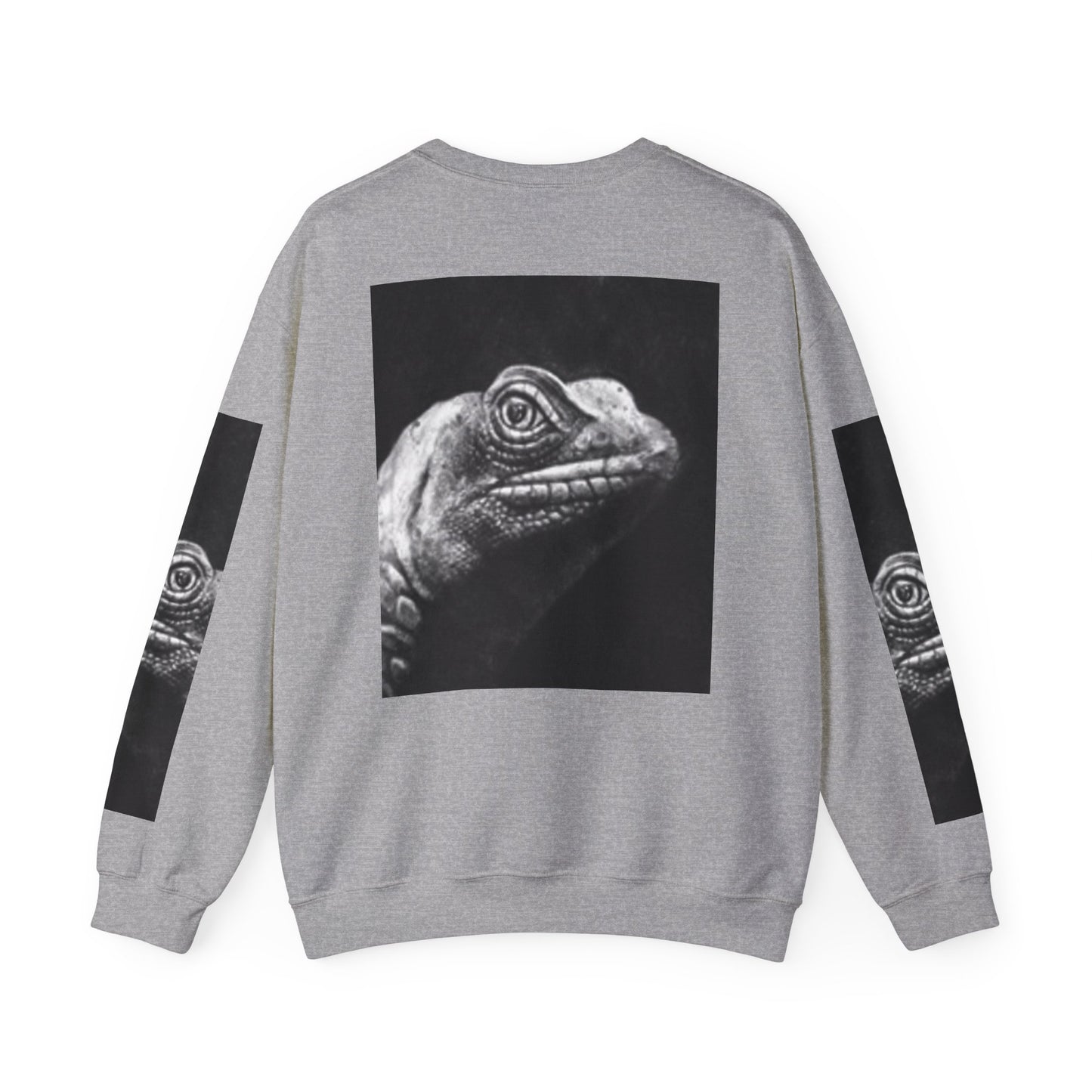 Unique Unisex Crewneck Sweatshirt with Bold Lizard Design