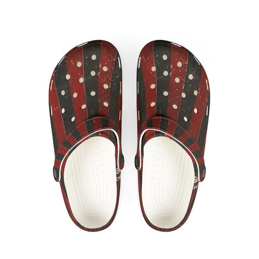 Vintage Striped EVA Foam Clogs - Stylish & Comfortable Slip-Ons