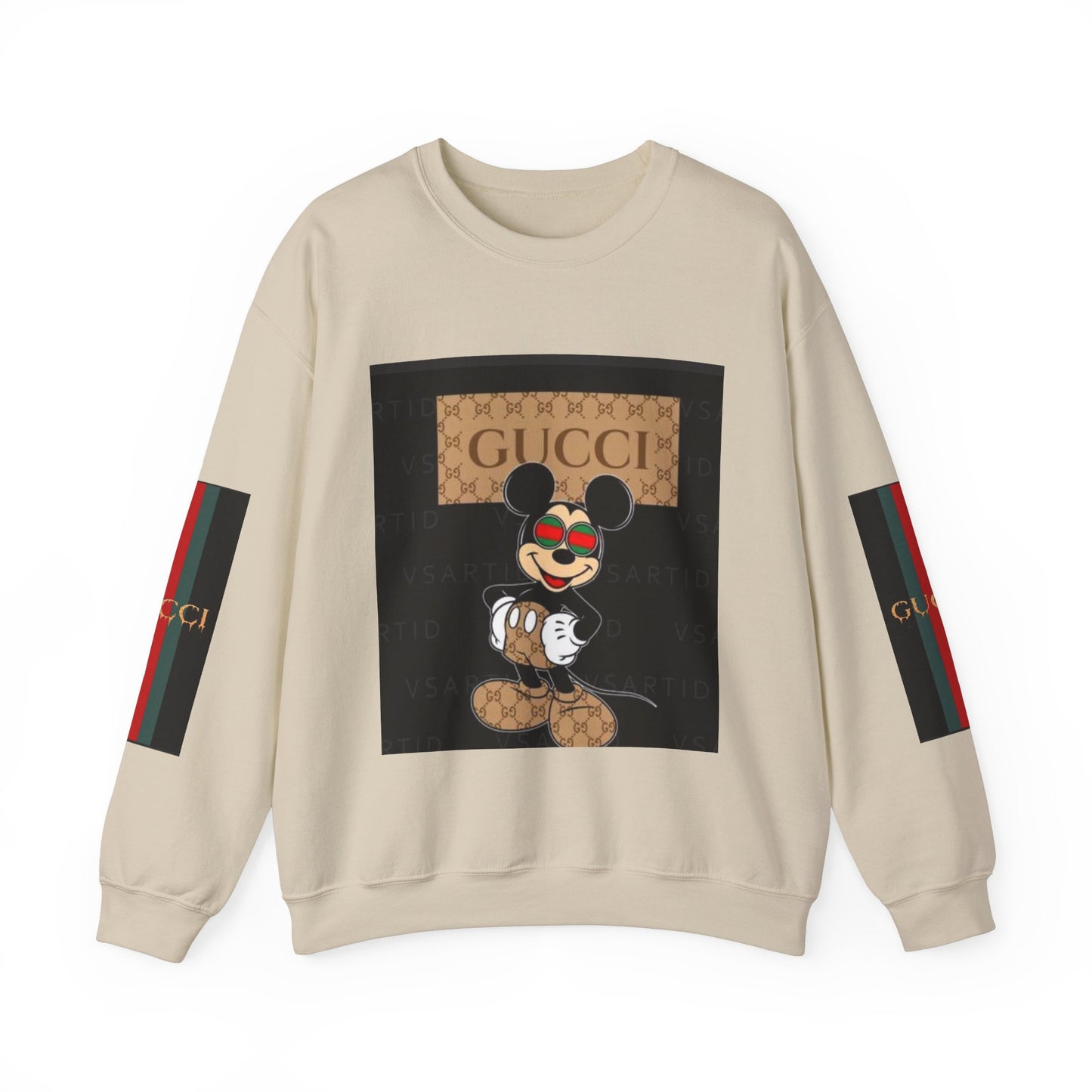 Gucci-Inspired Mickey Mouse Unisex Heavy Blend™ Crewneck Sweatshirt